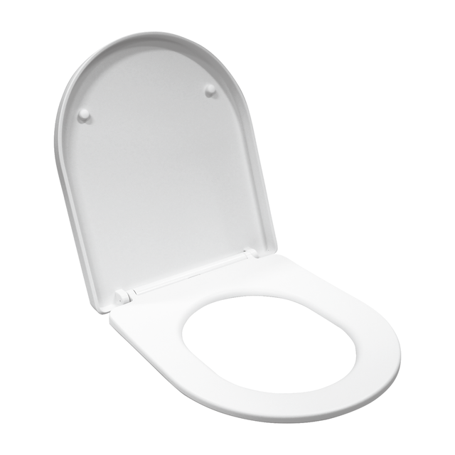 Copriwater Easy a d universale SENSEA con chiusura rallentata sganciabile in polipropilene bianco