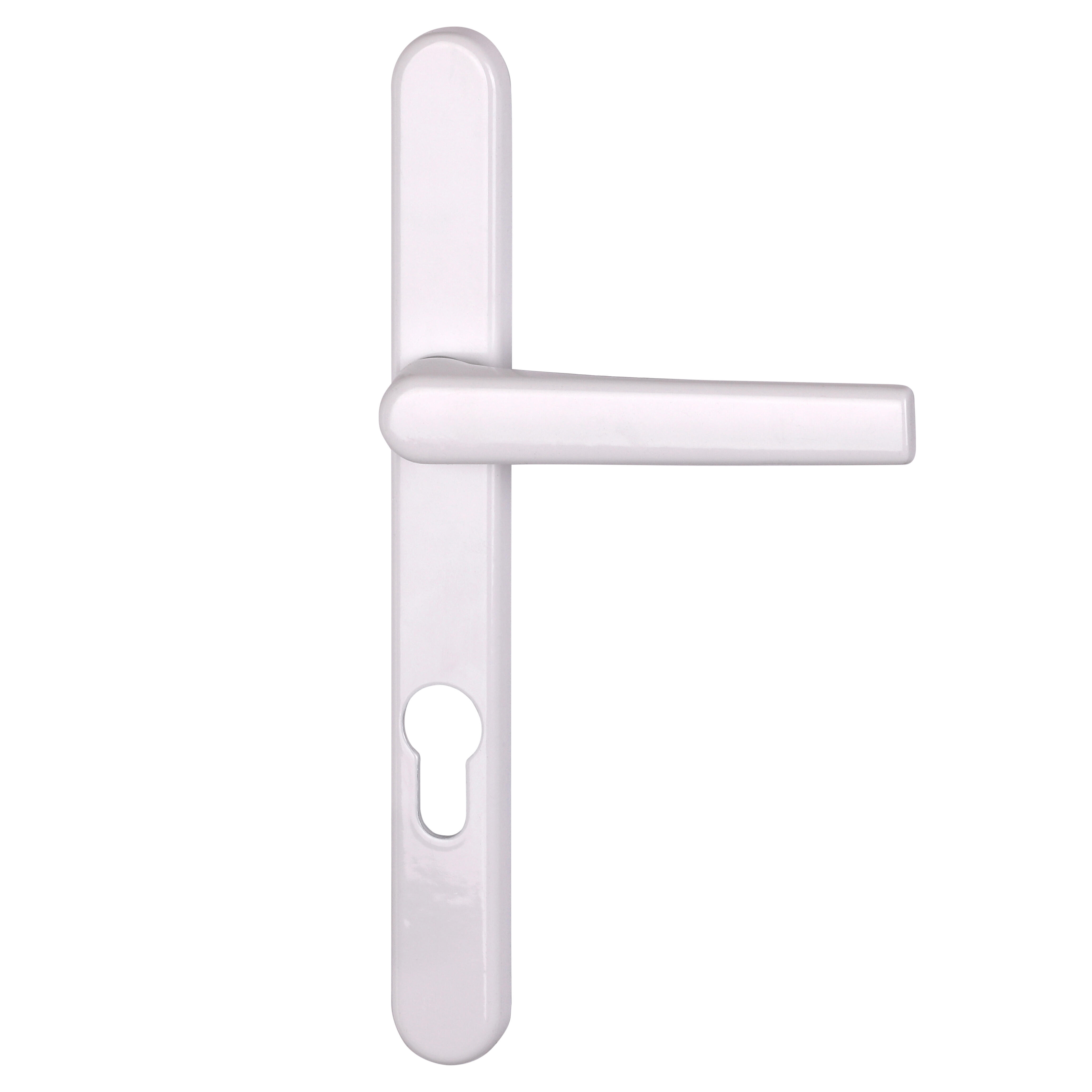 Poignée de porte sur plaque grise entraxe 195 mm Clé en I BEVERLY x2 - 10