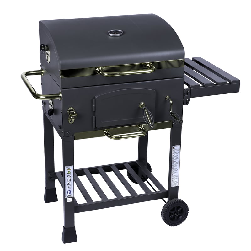 Grill węglowy Angular Gold XL żeliwny ruszt + pokrowiec gratis Activa