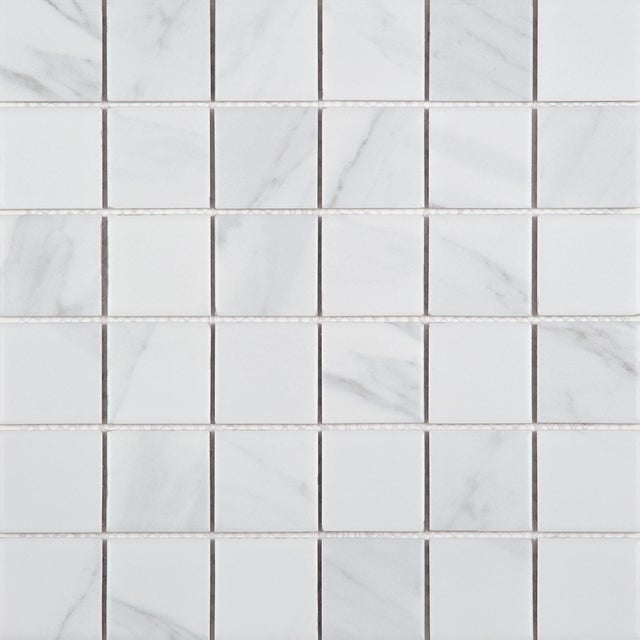 Mosaïque grès sol mur et douche L.30 x l.30 cm - 9,9m²- Carrara