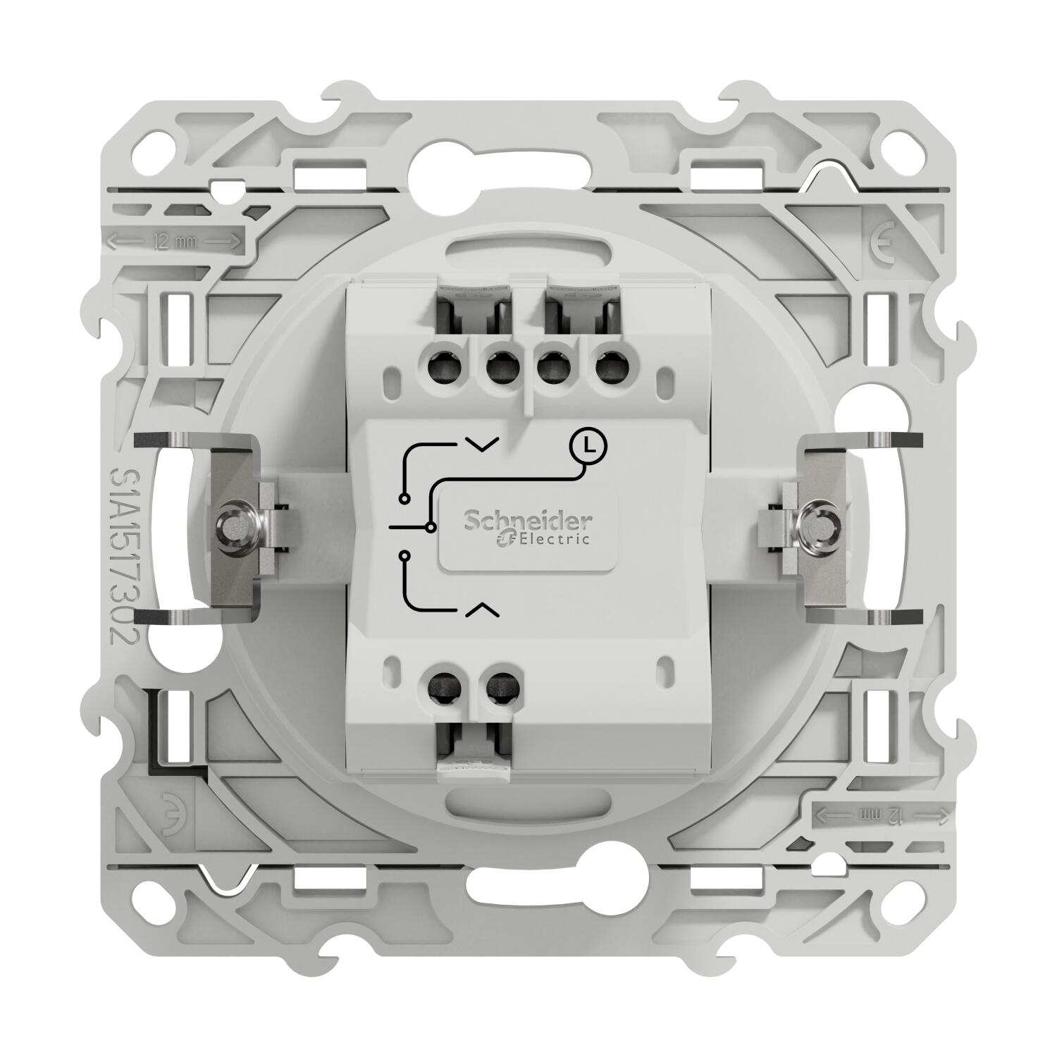 Interrupteur volet roulant blanc Odace - SCHNEIDER ELECTRIC - 5