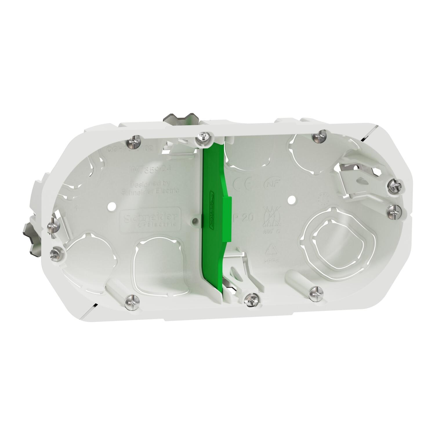 Boîte d'encastrement 2 postes multifix plus - SCHNEIDER ELECTRIC - 9