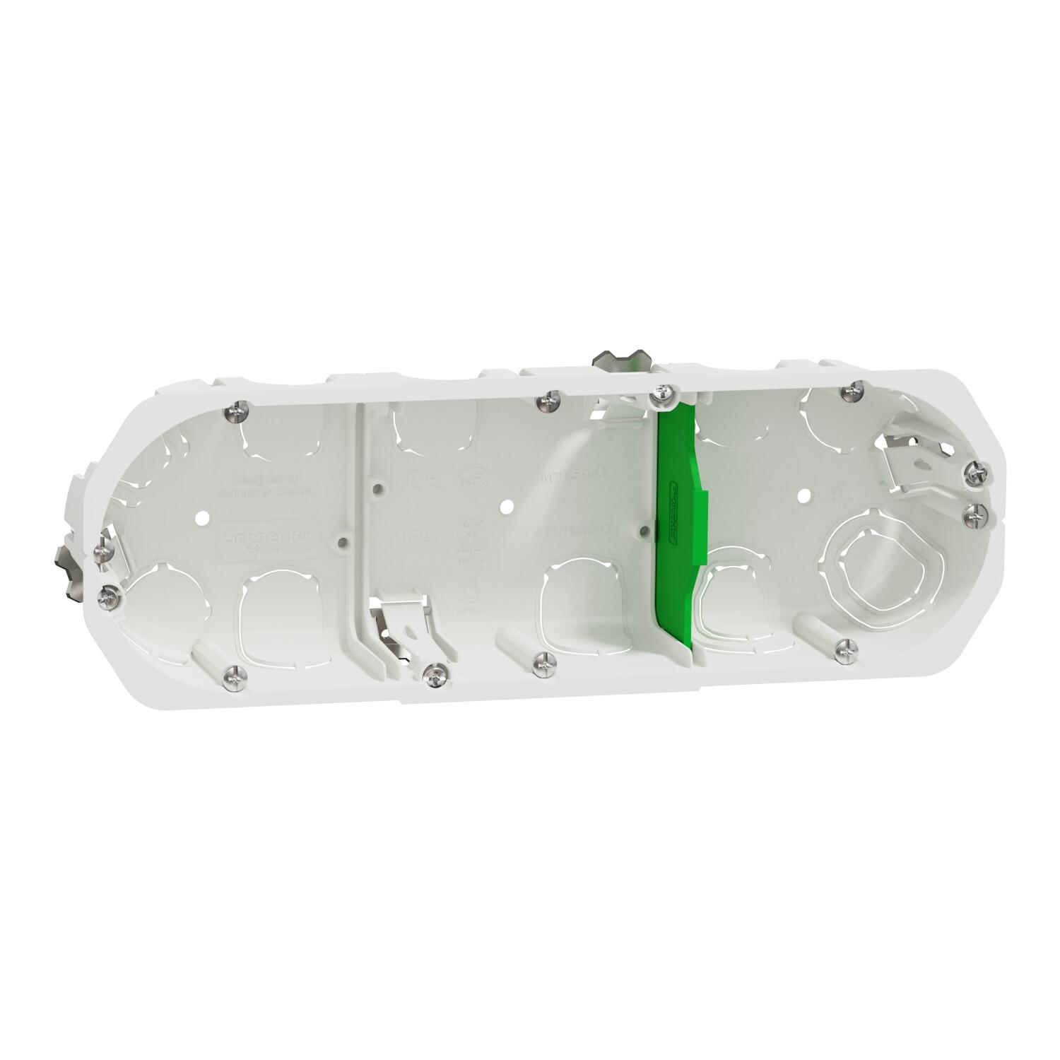 Boîte d'encastrement 3 postes multifix plus - SCHNEIDER ELECTRIC - 5