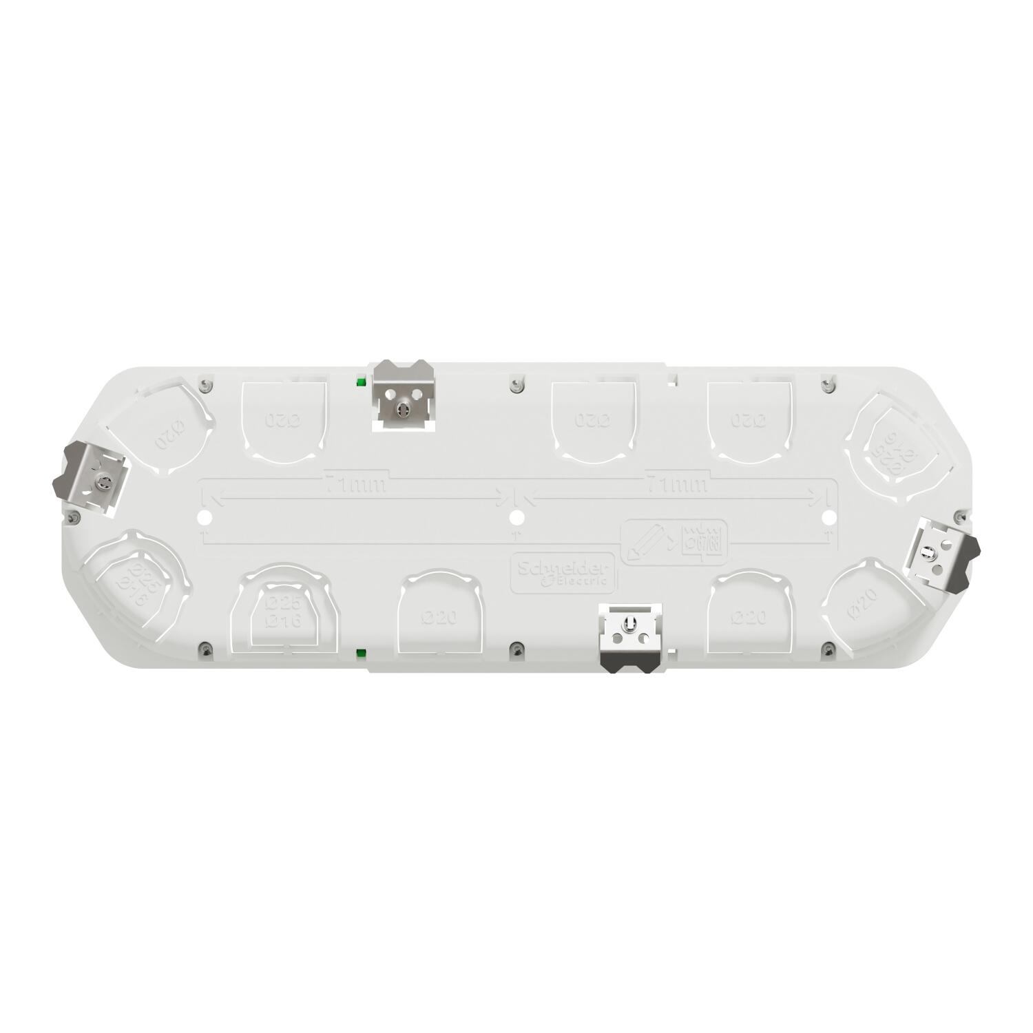 Boîte d'encastrement 3 postes multifix plus - SCHNEIDER ELECTRIC - 8