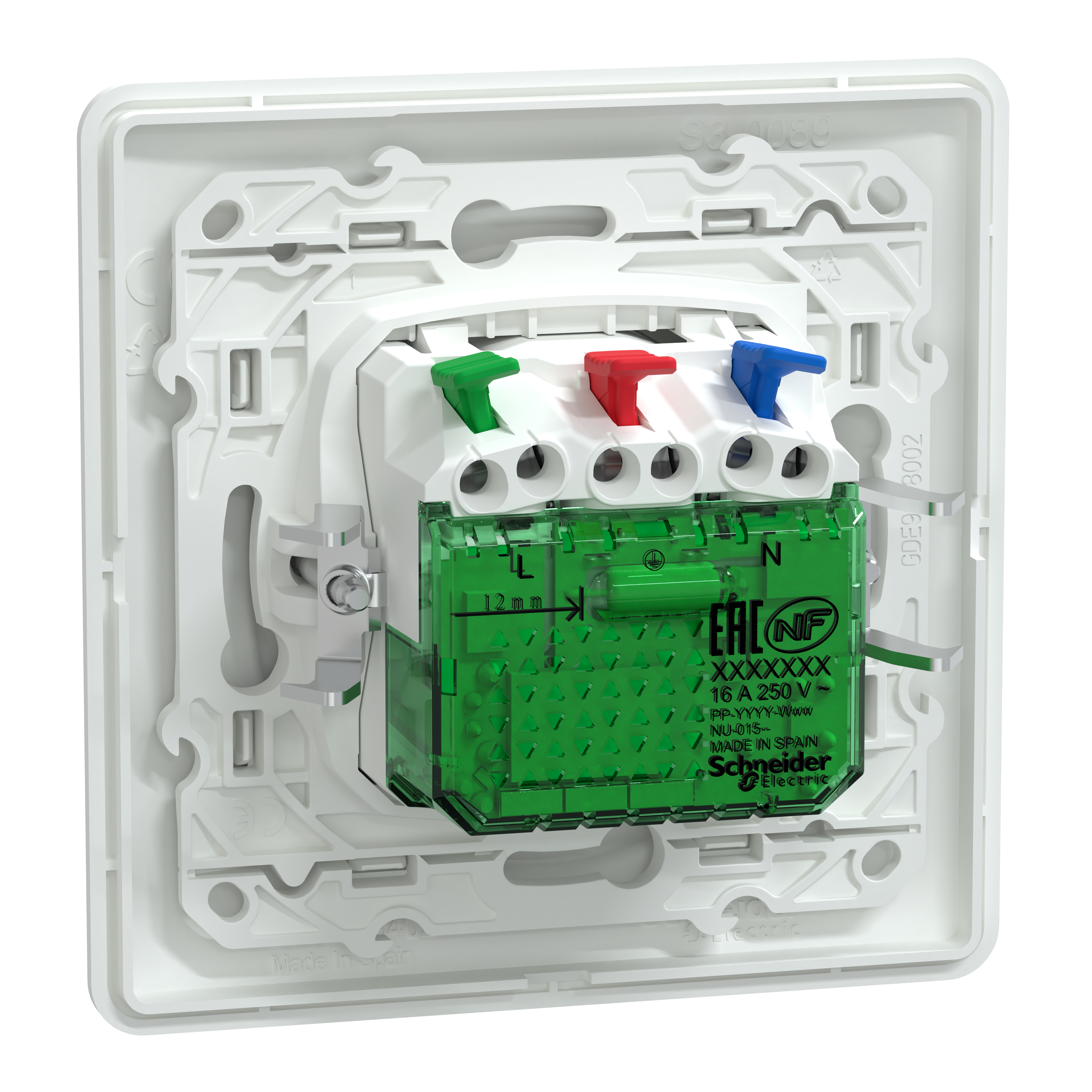 Prise électrique 2P+T + USB OVALIS 2 - SCHNEIDER ELECTRIC - 2