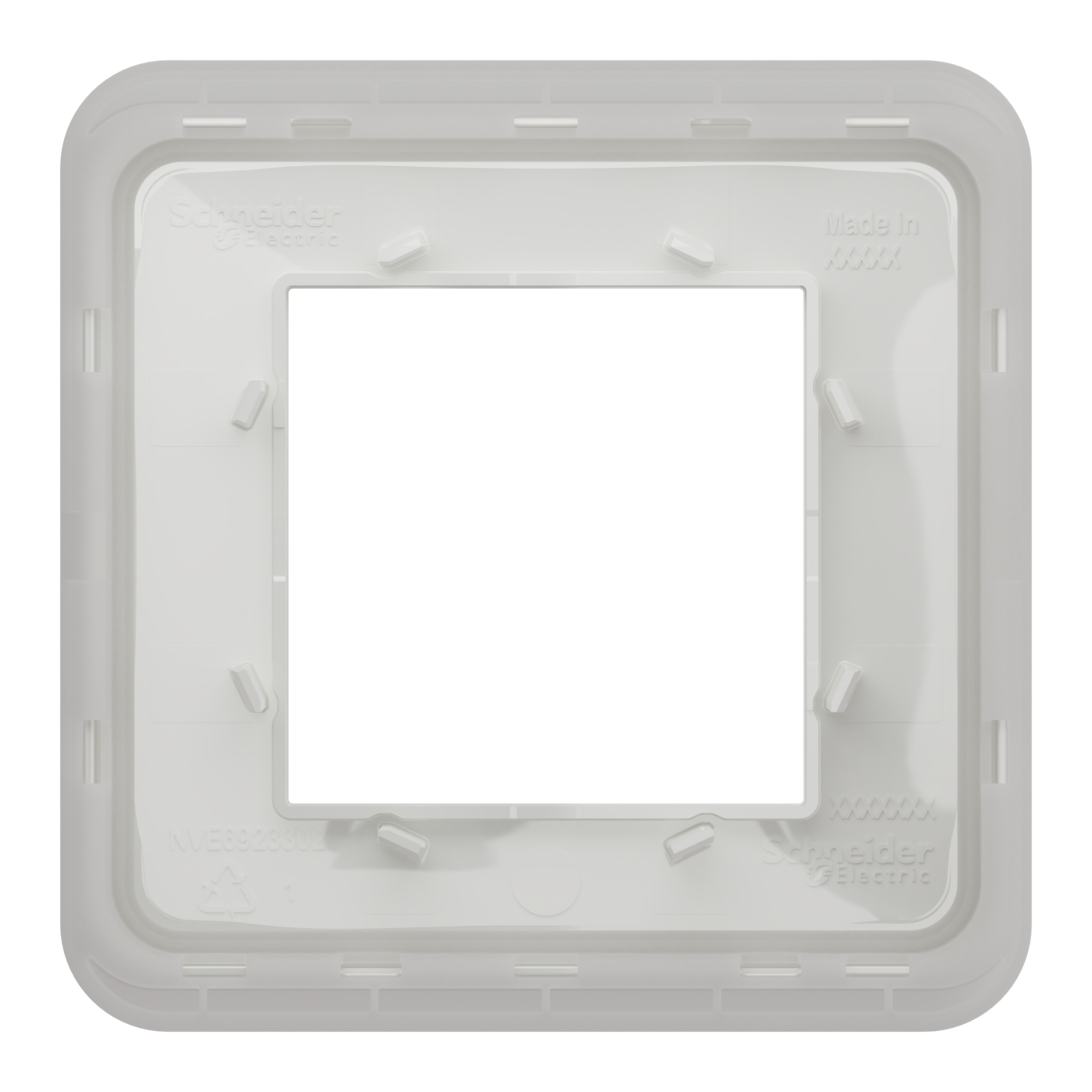 Plaque de finition 1 poste blanche UNICA - SCHNEIDER ELECTRIC - 7