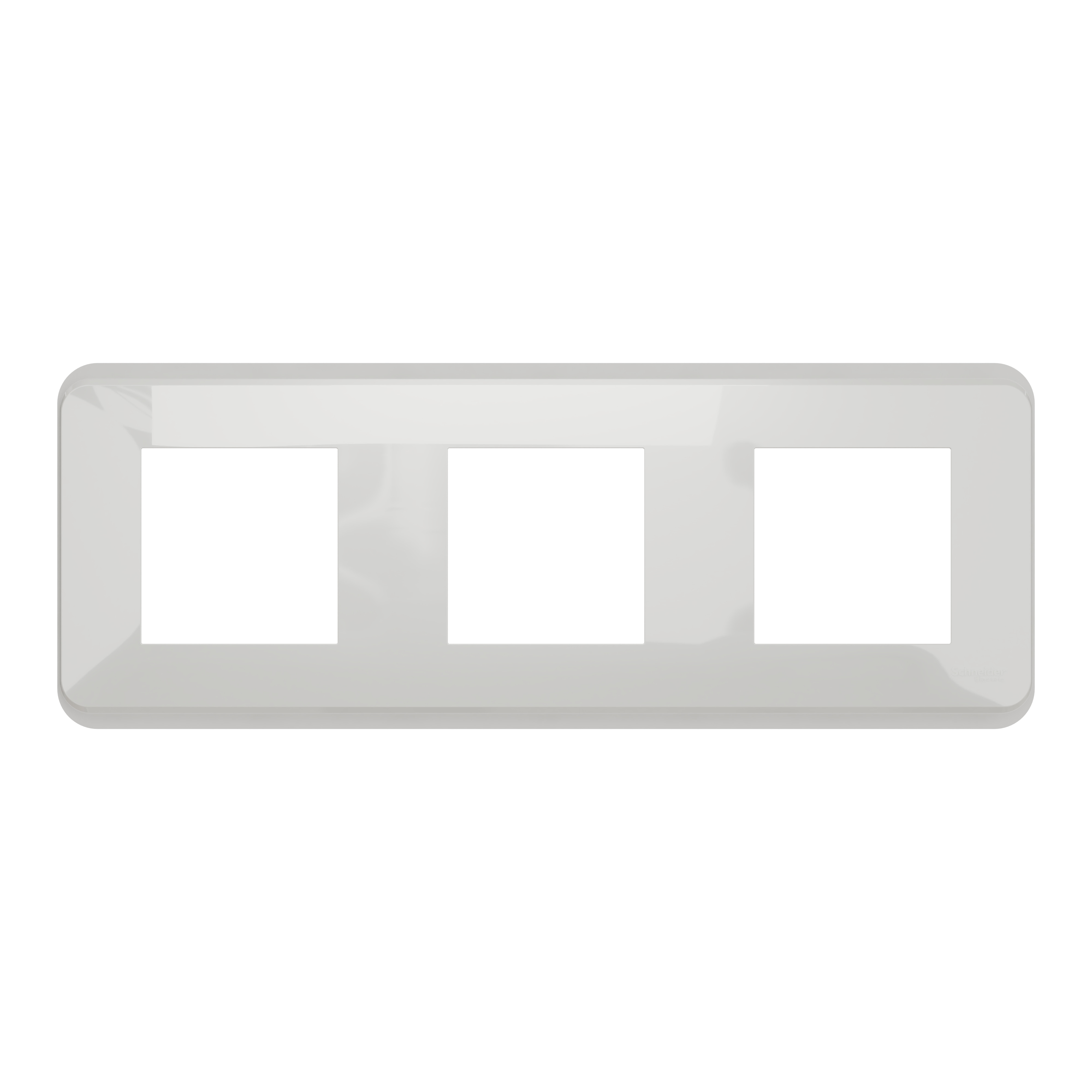 Plaque de finition 3 postes blanche UNICA - SCHNEIDER ELECTRIC - 5