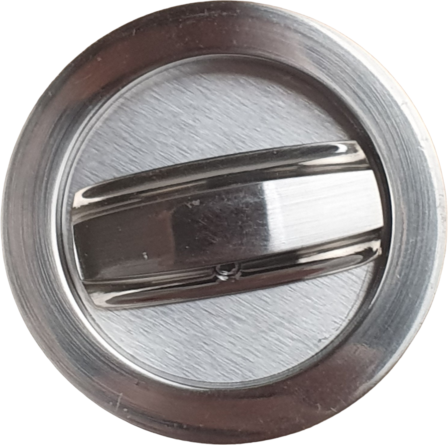 Poignée de porte coulissante ronde chromé - ALPERTEC - 4