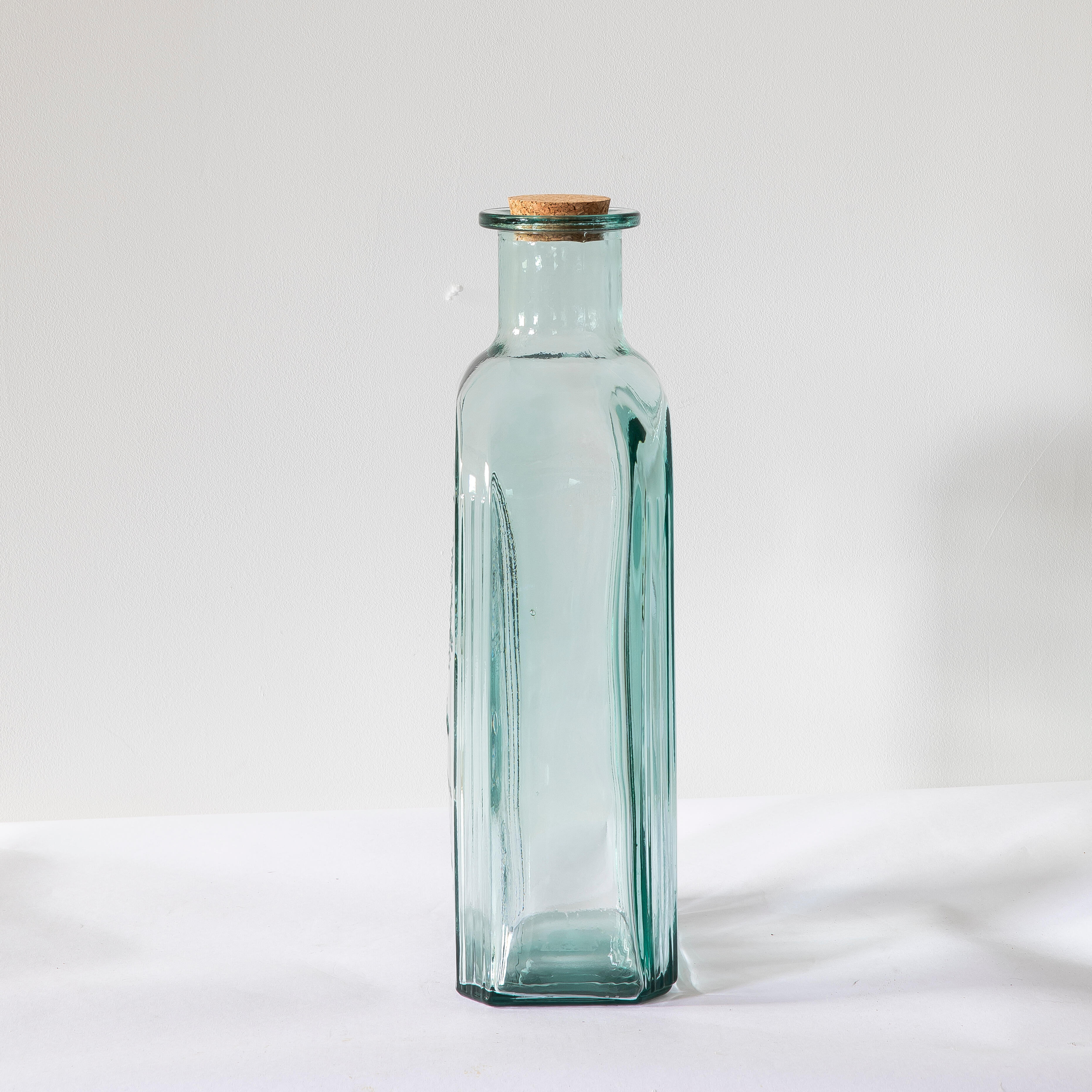 Vase bouteille Medoc, blanc l.20 x H.39 cm - 3