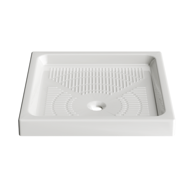 Piatto doccia in ceramica Era bianco L 80 x L 80 x H 9 cm lucido