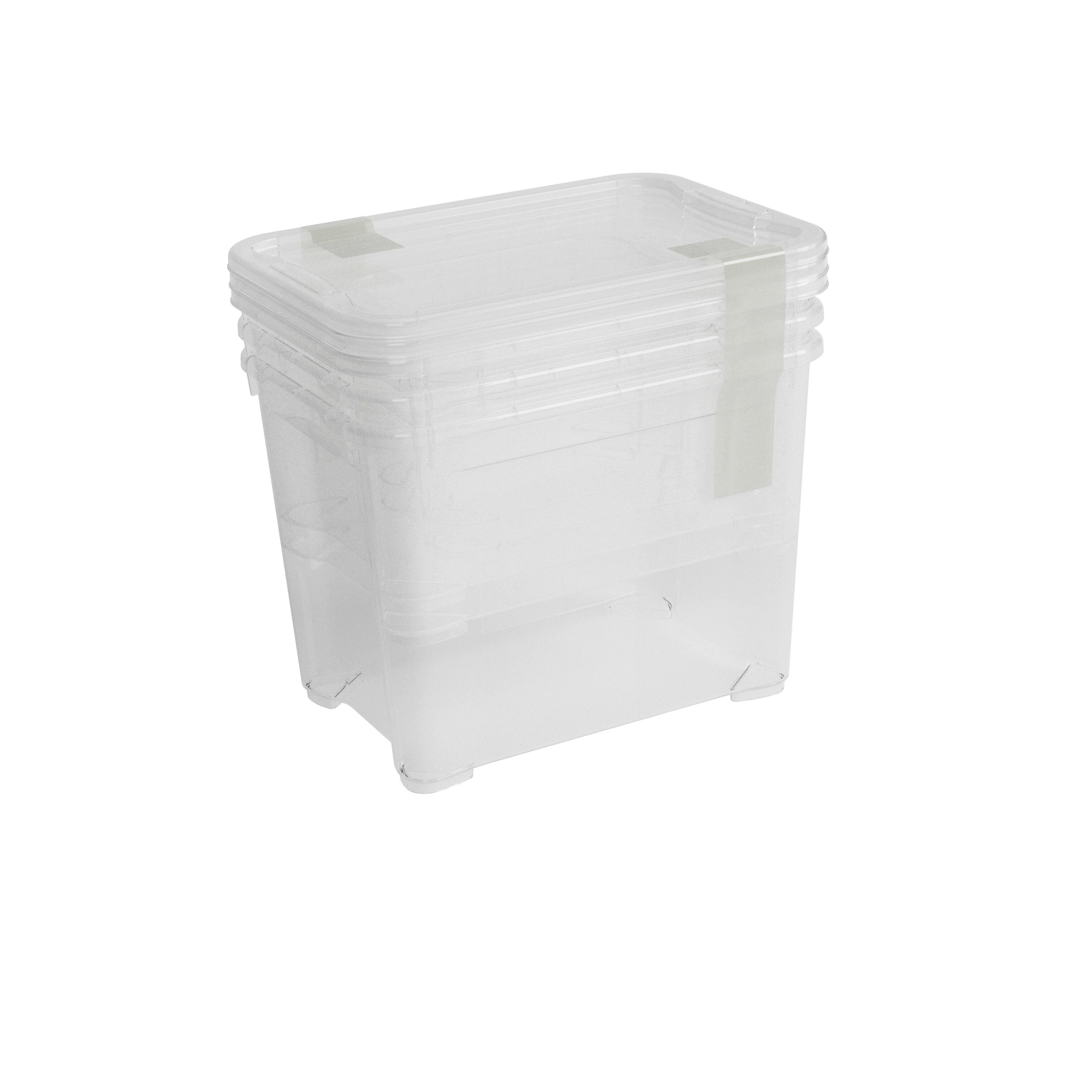 Scatola T Box 5 pezzi assortiti L 38 x H 26.5 x P 28.5 cm trasparente 5 pezzi - 23