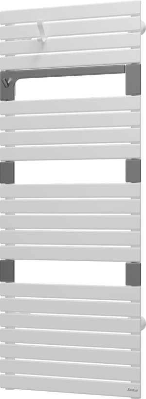 Sèche-serviettes à eau chaude eau chaude SAUTER, 715 W, H.135 x l.55 cm Asama bl