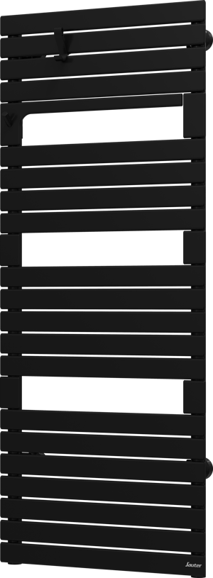 Sèche-serviettes eau-chaude SAUTER, 715 W, H.136 x l.55 cm Asama II noir