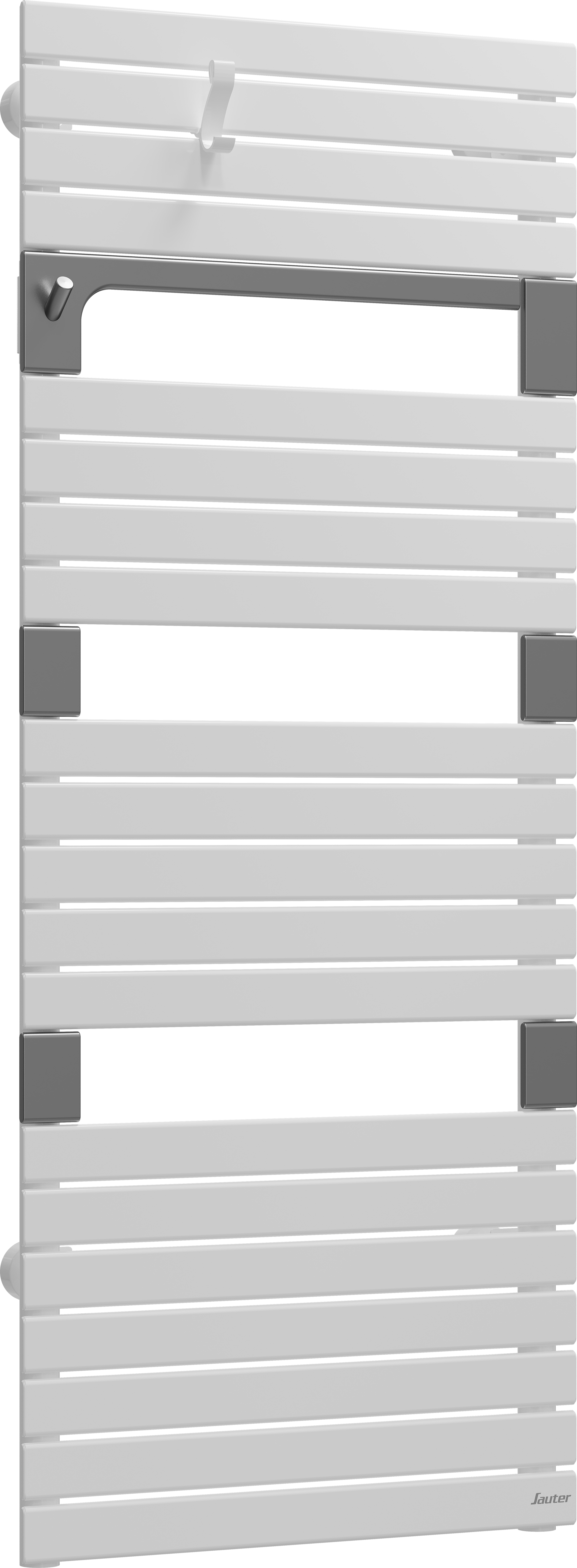 Sèche-serviettes à eau chaude eau chaude SAUTER, 715 W, H.135 x l.55 cm Asama bl - 3