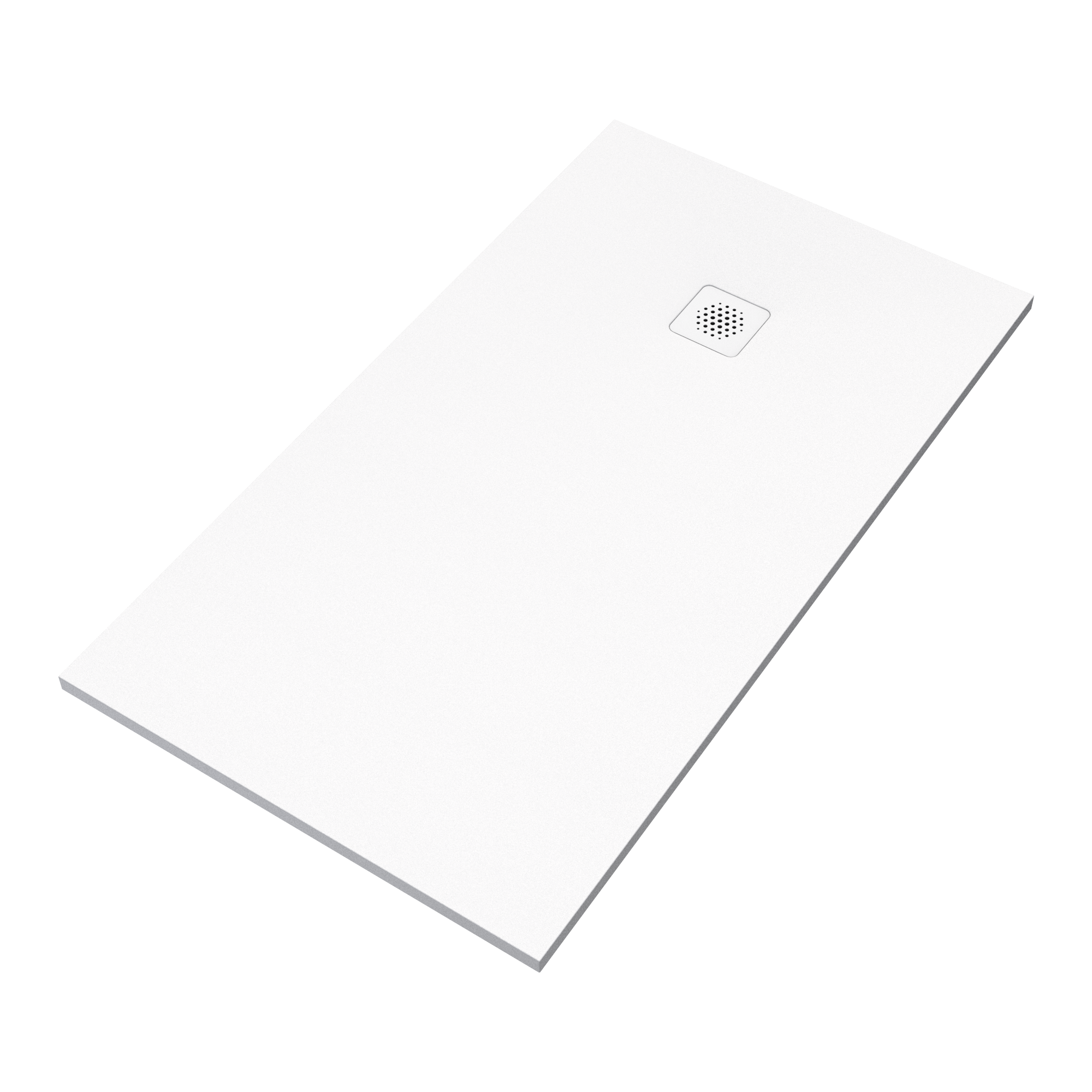 Receveur de douche extraplat, résine, blanc l.90 x L.160 cm, Remix - 2
