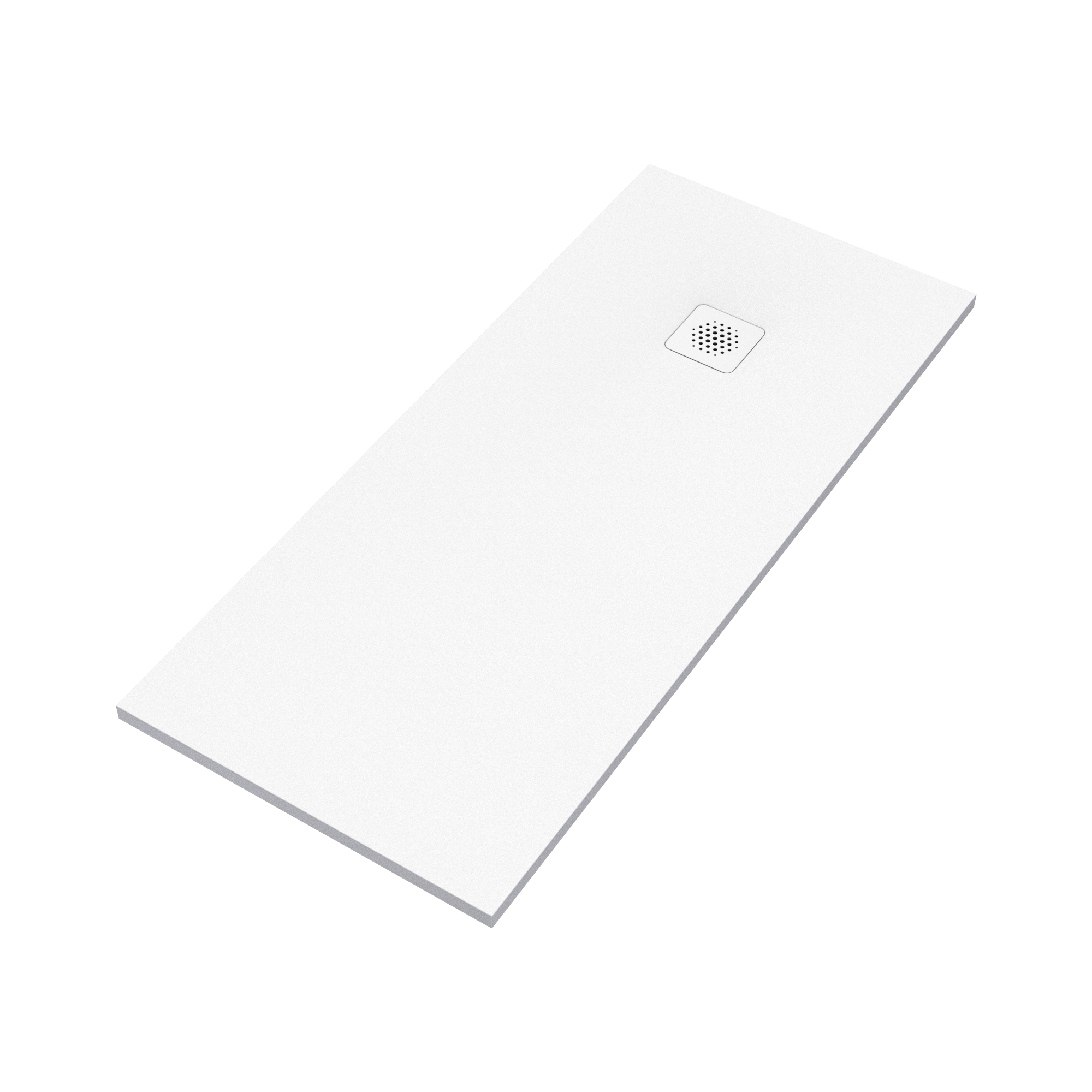 Piatto doccia SENSEA in composito minerale di resina gelificata Remix V3 bianco L 70 x L 160 x H 3.1 cm opaco - 4