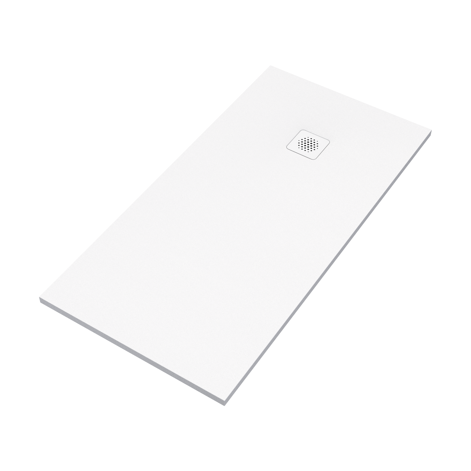 Piatto doccia SENSEA in composito minerale di resina gelificata Remix V3 bianco L 80 x L 160 x H 3.1 cm opaco - 4