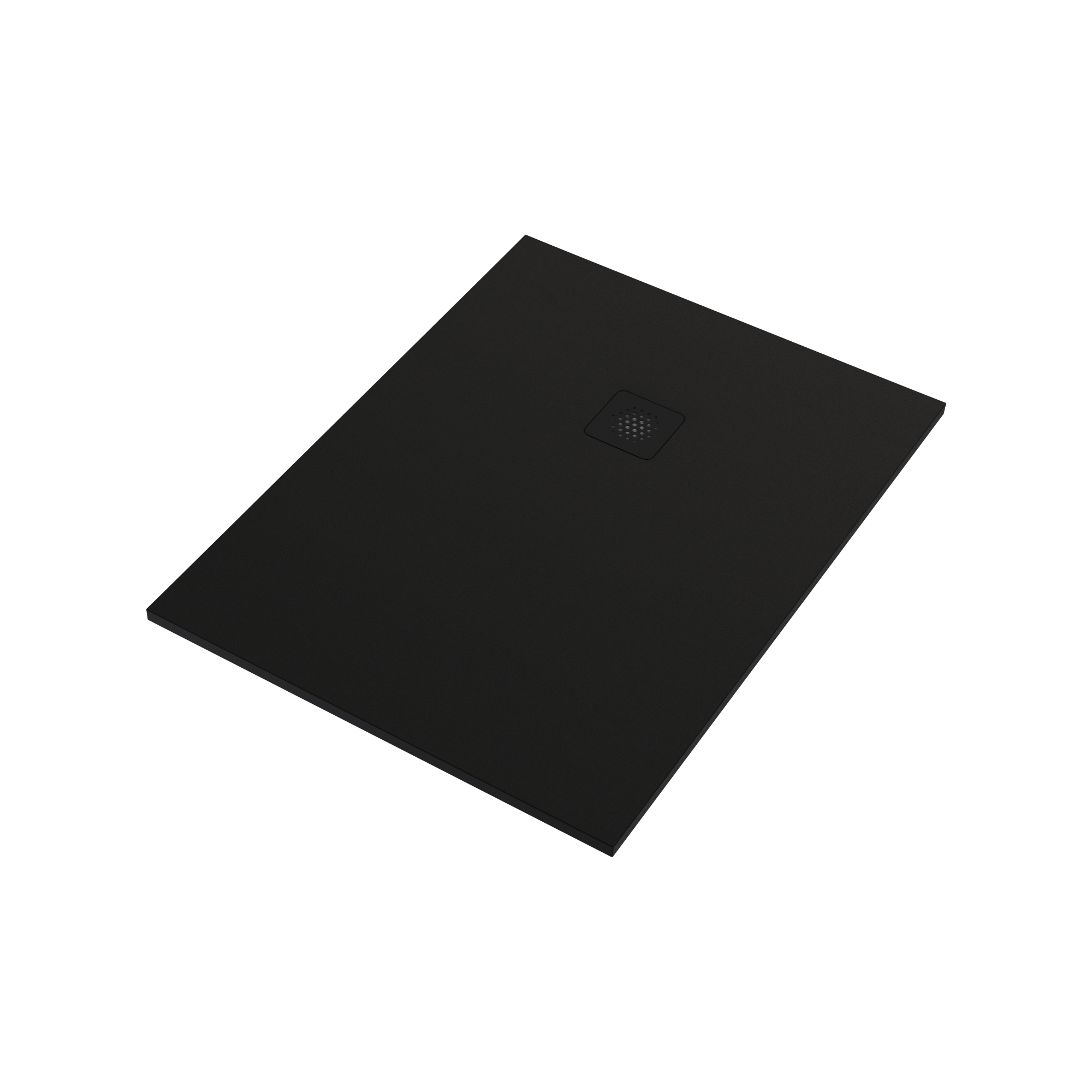 Receveur de douche extraplat, résine, noir l.90 x L.120 cm, Remix - 2