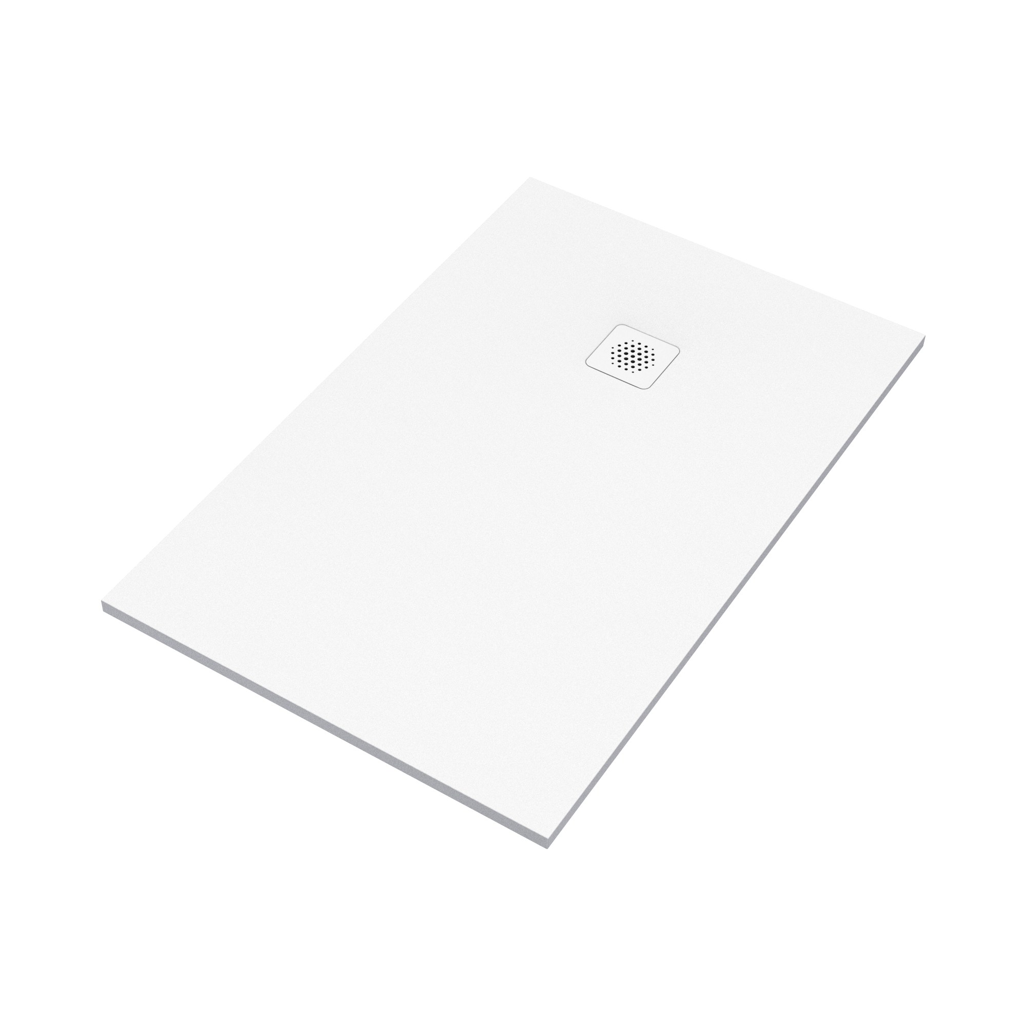 Receveur de douche extraplat, résine, blanc l.90 x L.140 cm, Remix - 2