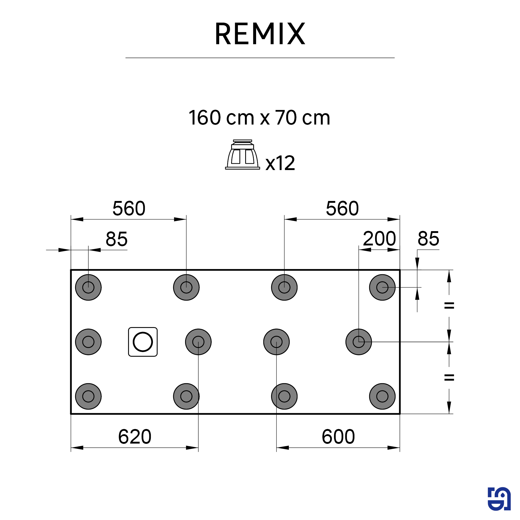 Piatto doccia SENSEA in composito minerale di resina gelificata Remix V3 bianco L 70 x L 160 x H 3.1 cm opaco - 8