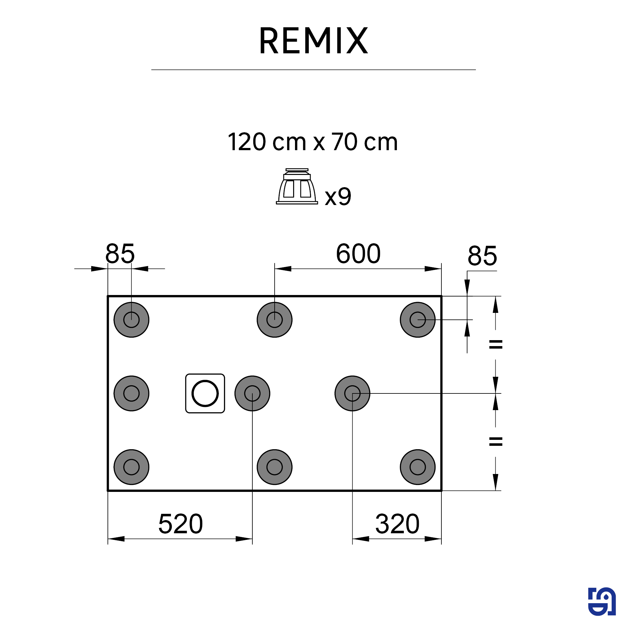 Piatto doccia SENSEA in composito minerale di resina gelificata Remix V3 bianco L 70 x L 120 x H 2.7 cm opaco - 8