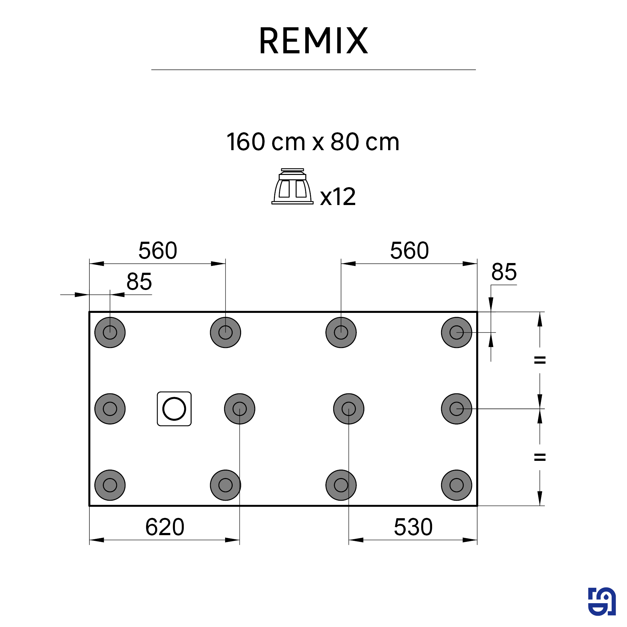Piatto doccia SENSEA in composito minerale di resina gelificata Remix V3 bianco L 80 x L 160 x H 3.1 cm opaco - 8