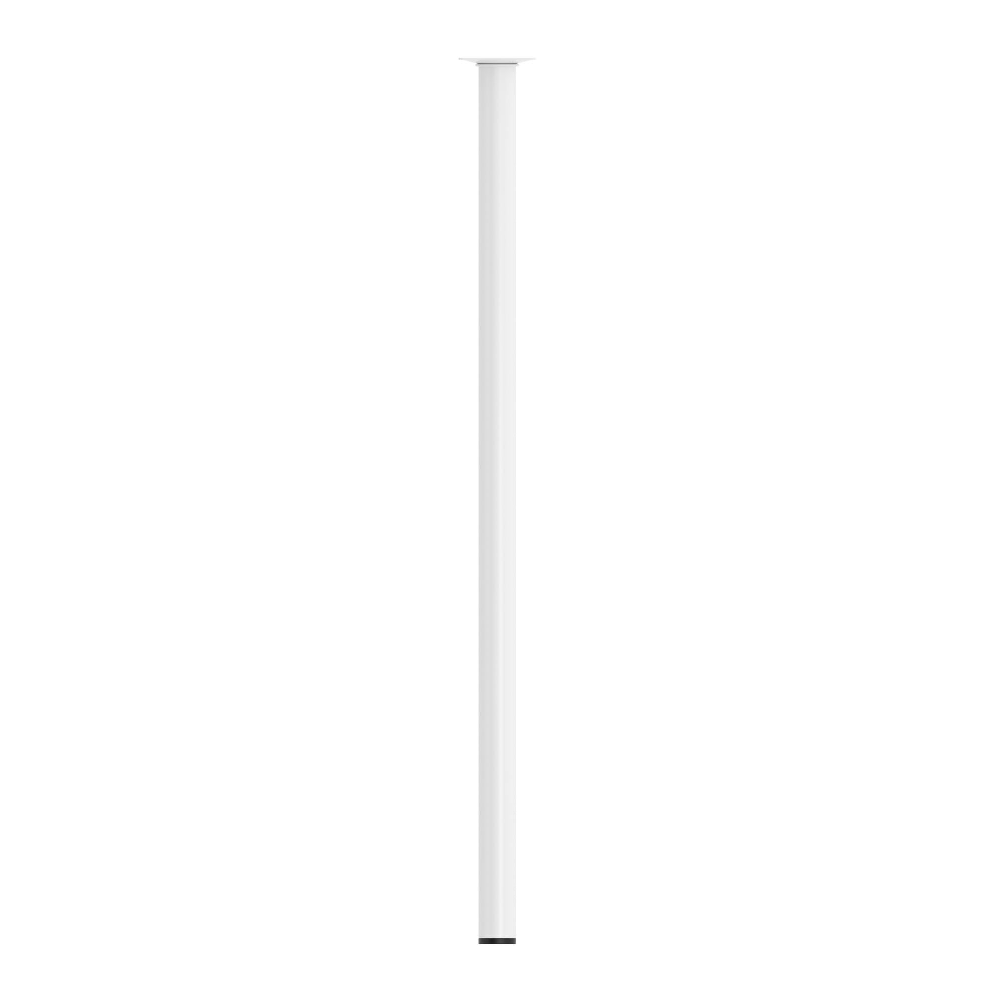 Pata para mesa o encimera de acero color blanco altura 80 cm - 10
