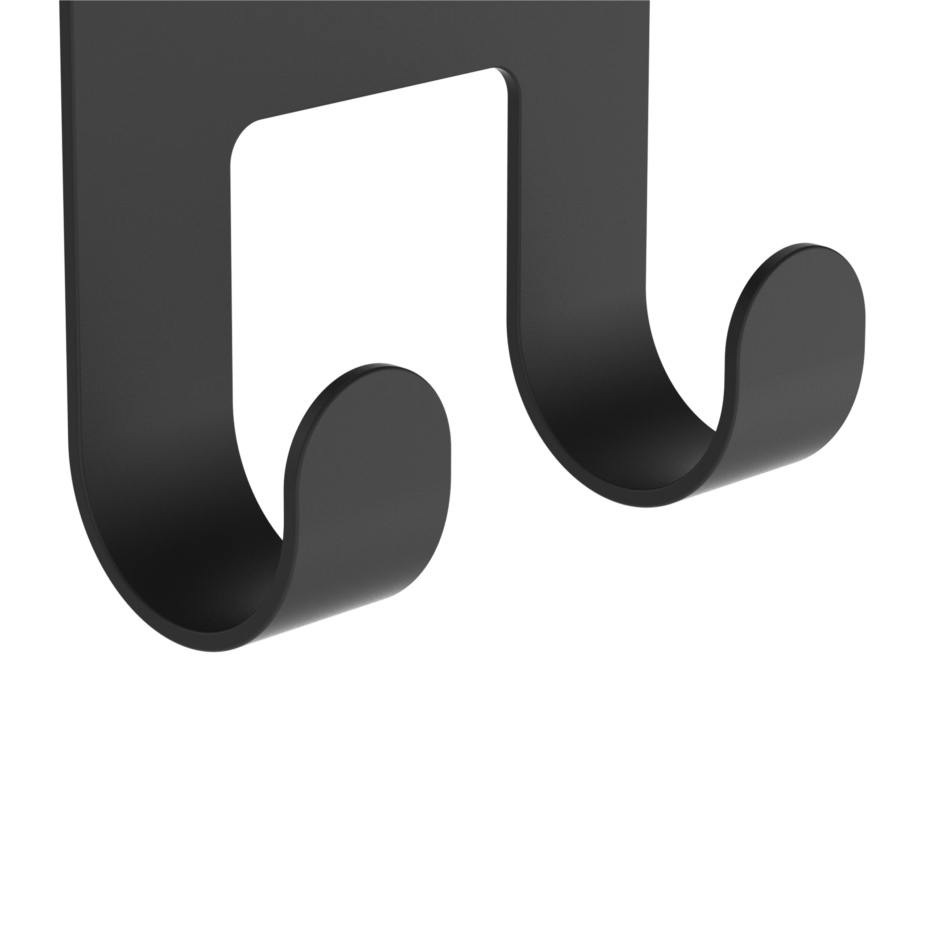 Crochet noir à suspendre à la paroi de douche Remix SENSEA - 6