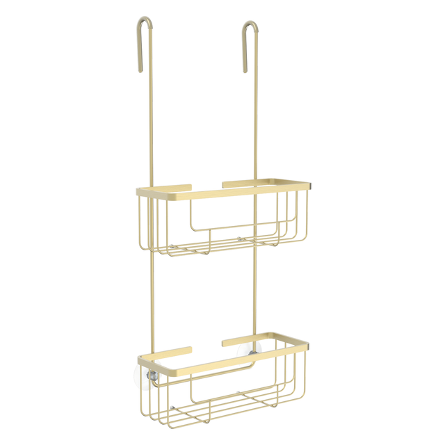 Pólka łazienkowa na kabinę 2 poziomy Loa złota Sensea