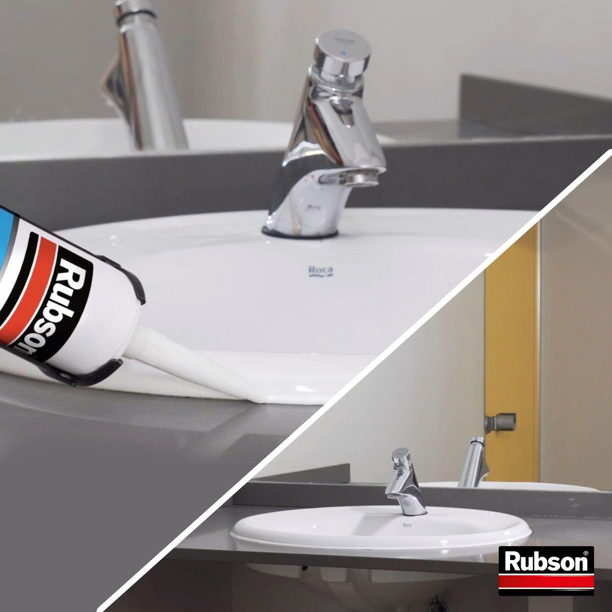 Silicone Sa2 sanitaire RUBSON transparent, 280 ml - 3