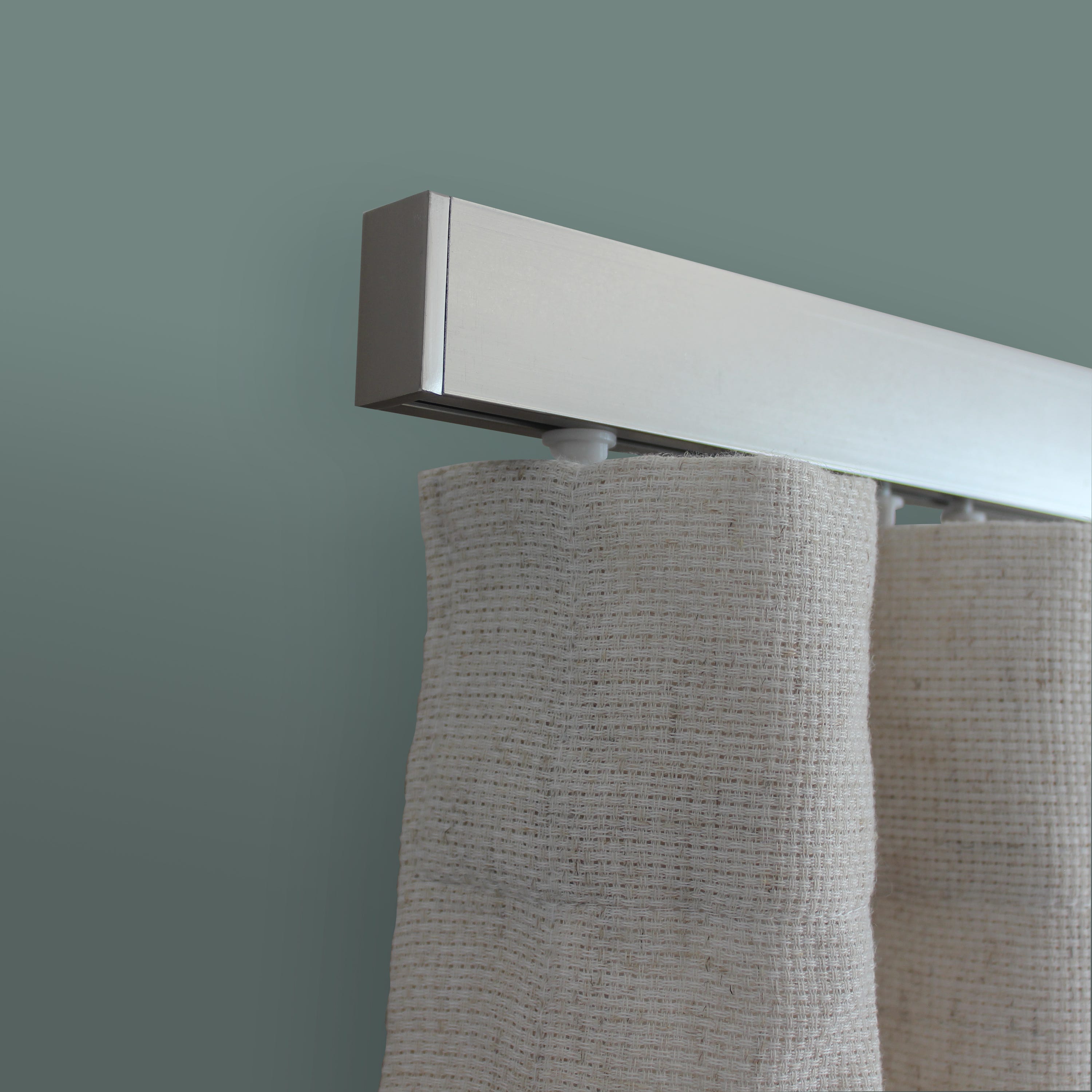 Kit de rail à rideaux aluminium Haupta gris, 200 cm | Leroy Merlin