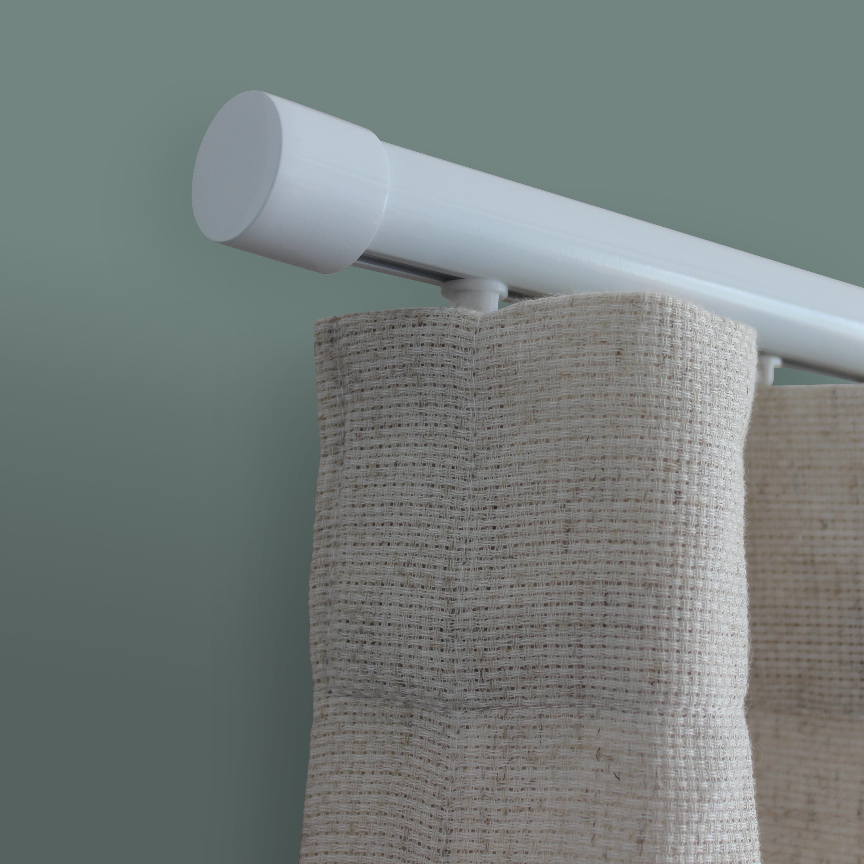 Kit de rail à rideaux aluminium Burny blanc, 250 cm | Leroy Merlin