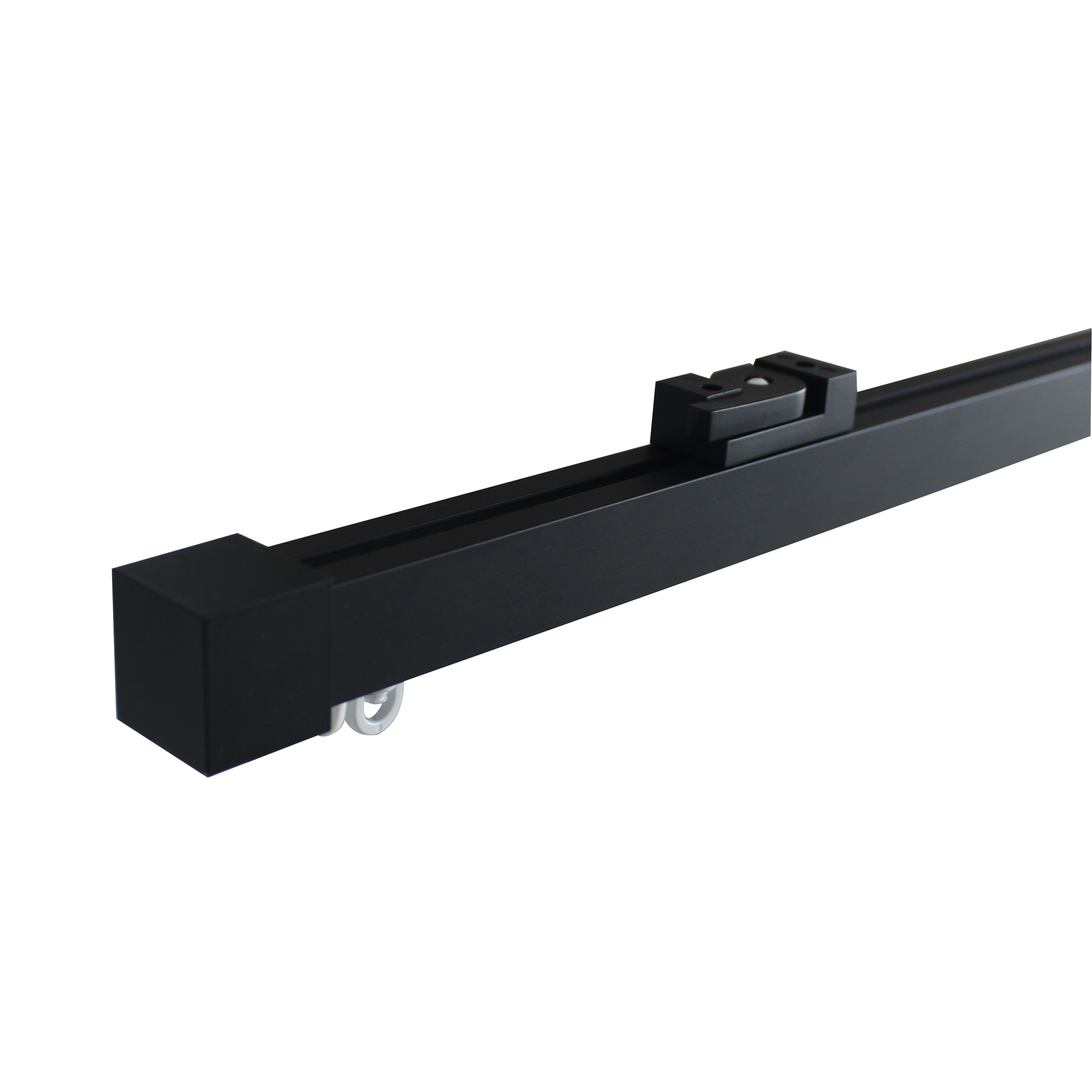 Kit de rail à rideaux aluminium Kuala noir, 250 cm - 5