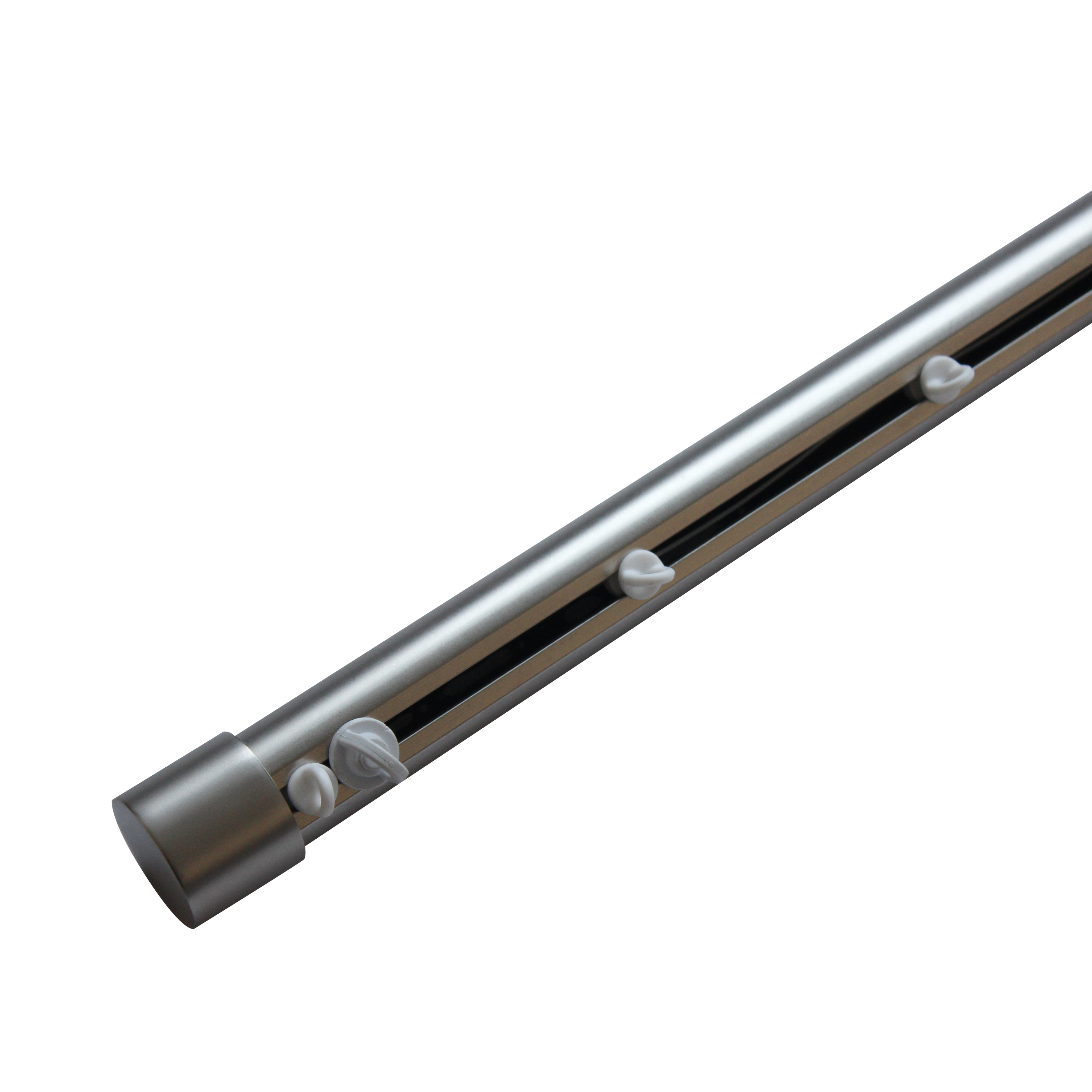 Kit de rail à rideaux aluminium Burny gris, 250 cm - 8