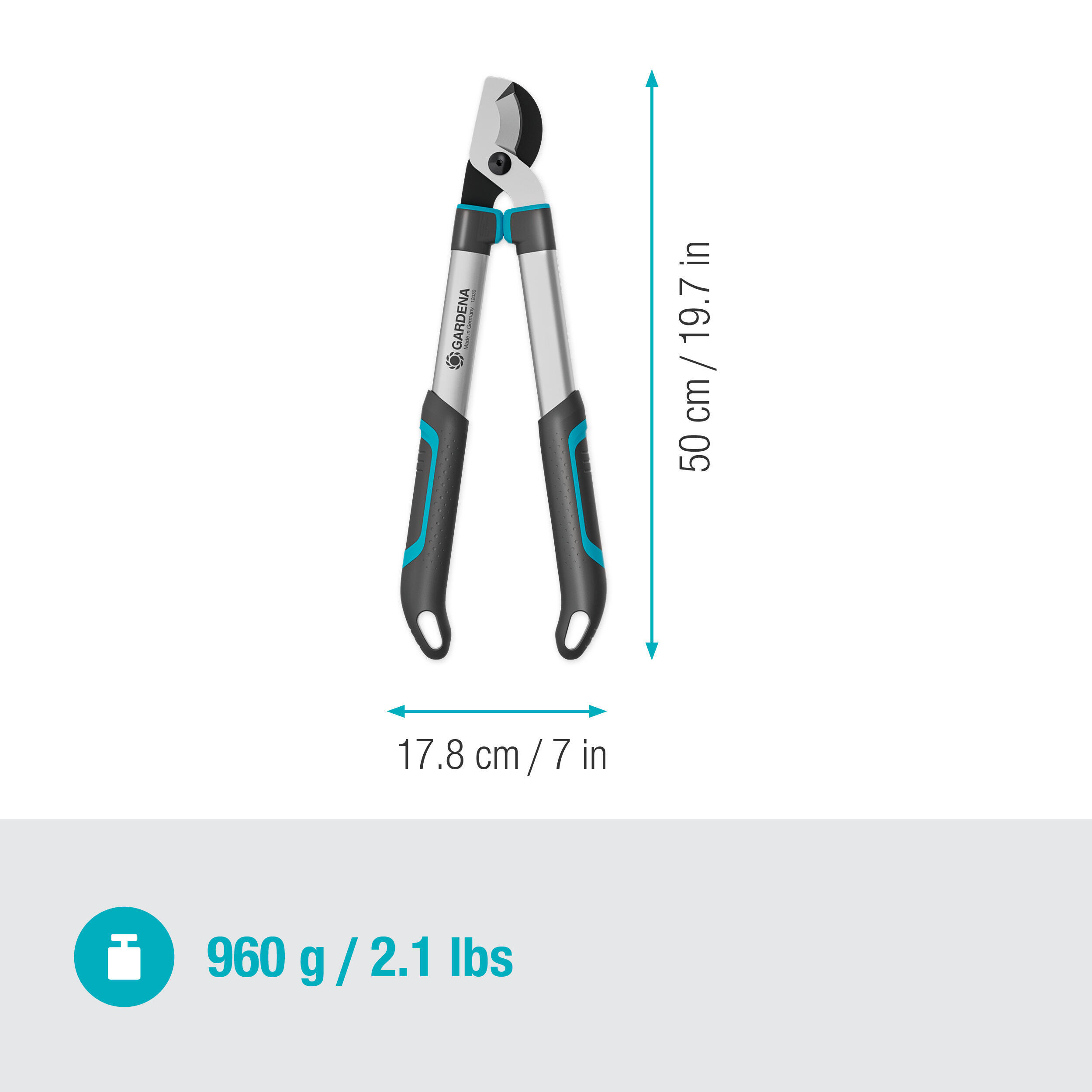 Svettatoio GARDENA EasyCut S 55 cm per rami da 45 mm - 9