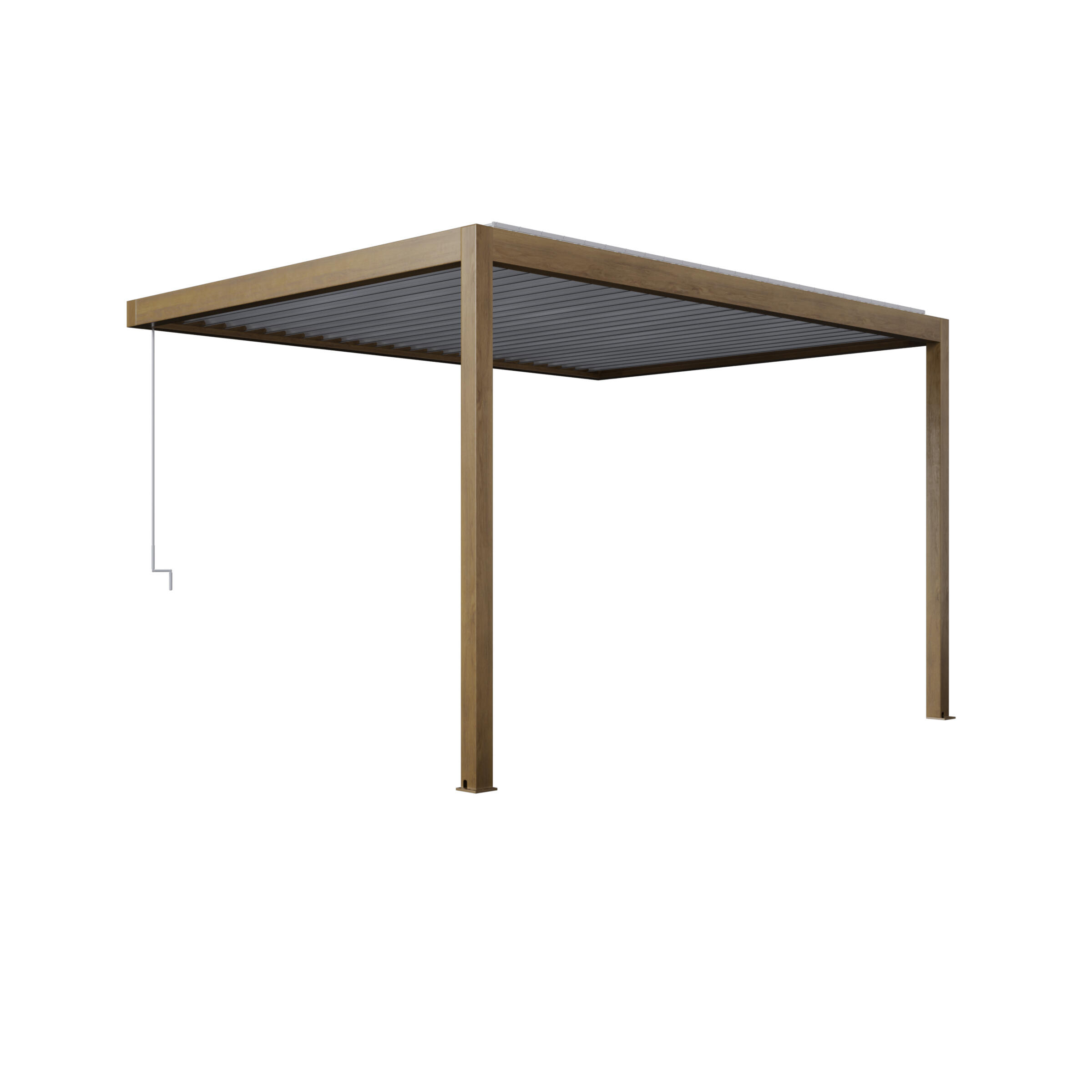 Pérgola de aluminio Bolonia blanco de 300x400 cm - 8