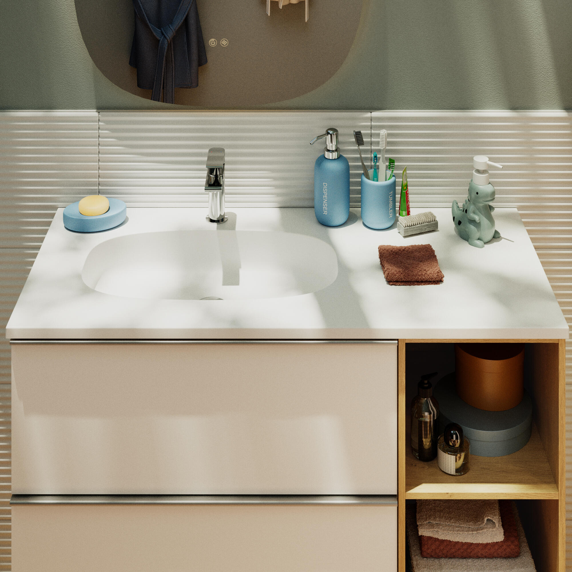 Mitigeur de lavabo chrome M, Cinta, SENSEA - 3