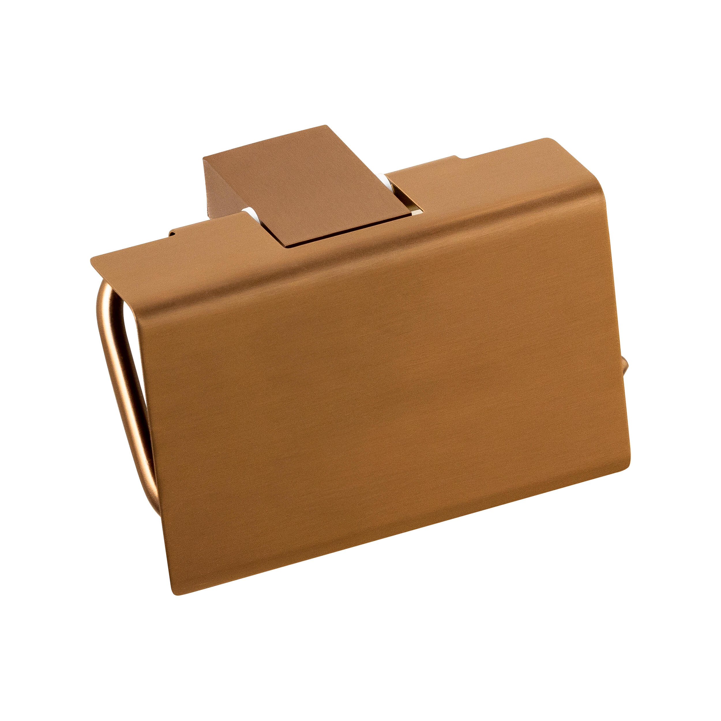 Portarrollo wc mutt bronce cepillado 12.5x10 cm