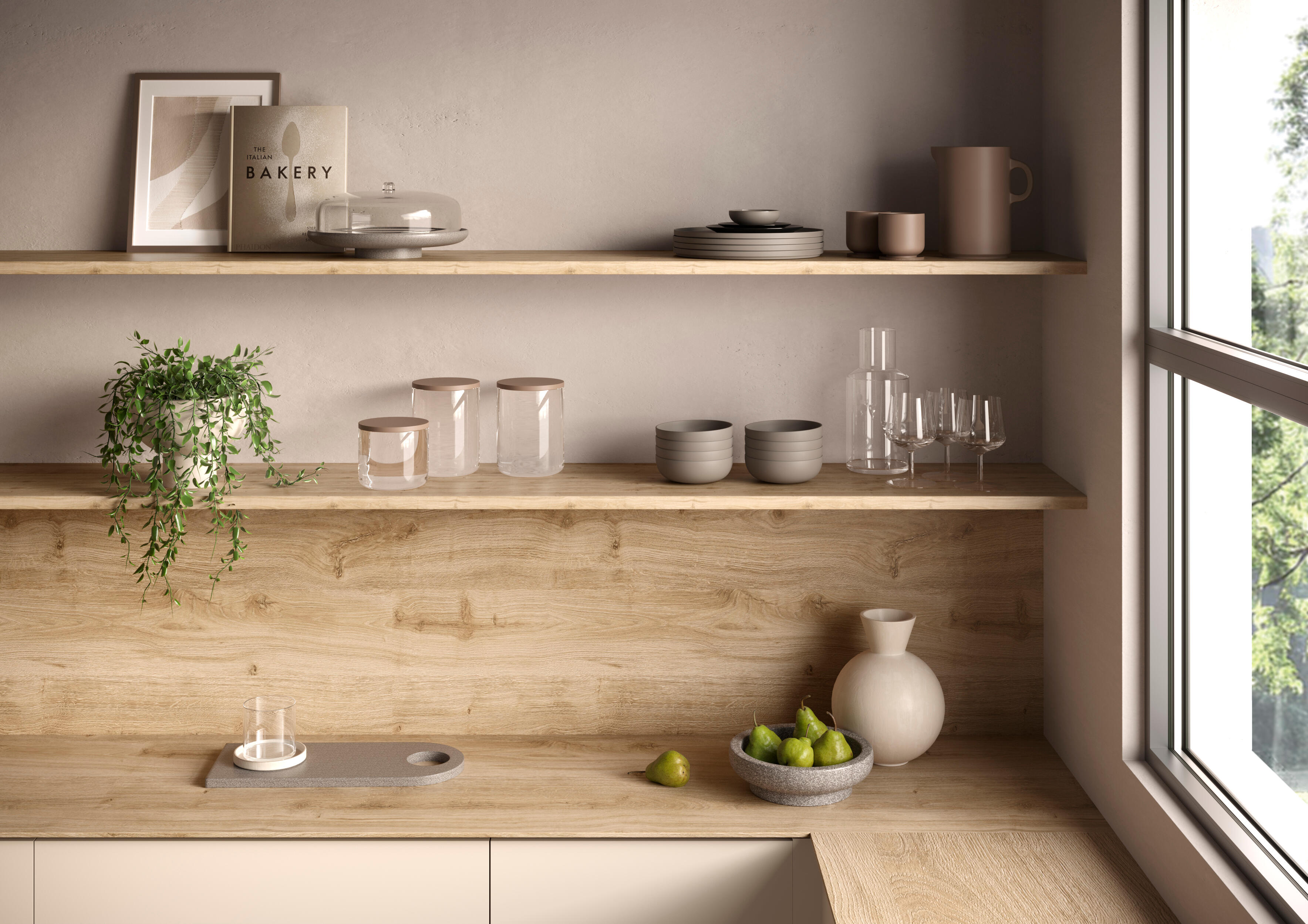 Ripiano per interno mobile in truciolare ARTENS L 100 x P 30 Sp 18 mm rovere cadiz - 2