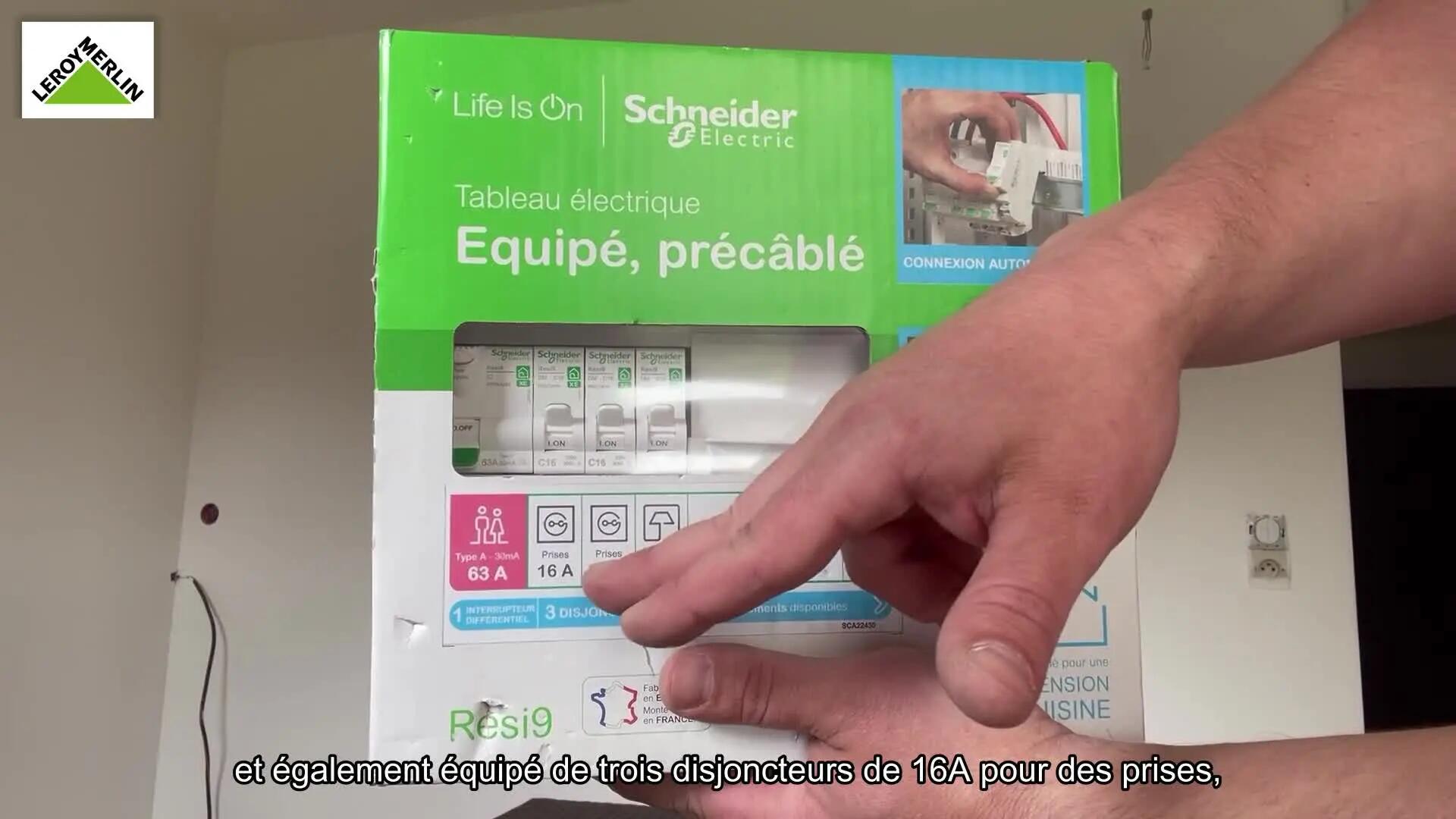 Tableau précâblé logement du T1 au T2 2 rangées Resi9 XE, SCHNEIDER ELECTRIC - 2