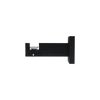 Soporte para riel de pared simple Kuala Haupta simple negro mate INSPIRE