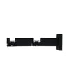 Soporte para riel de pared Kuala Haupta doble negro mate INSPIRE