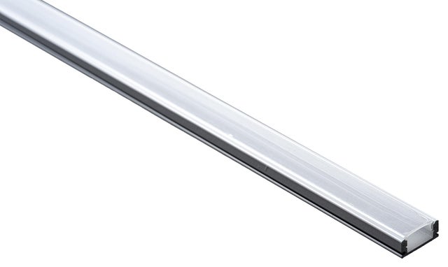 Perfil de aluminio blanco con difusor 2m
