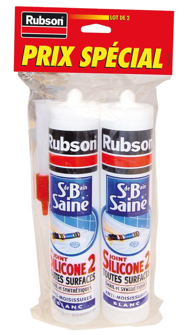 Silicone RUBSON, blanc, 2 x 280 ml