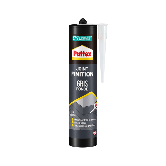 Mastic d'étanchéité Joint de finition PATTEX gris foncé 280ml