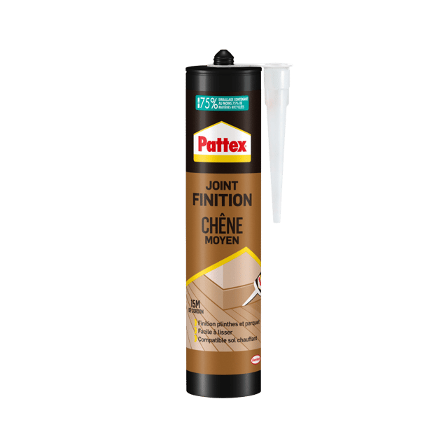 Mastic pour raccordement Joint de finition PATTEX chêne moyen, 280 ml