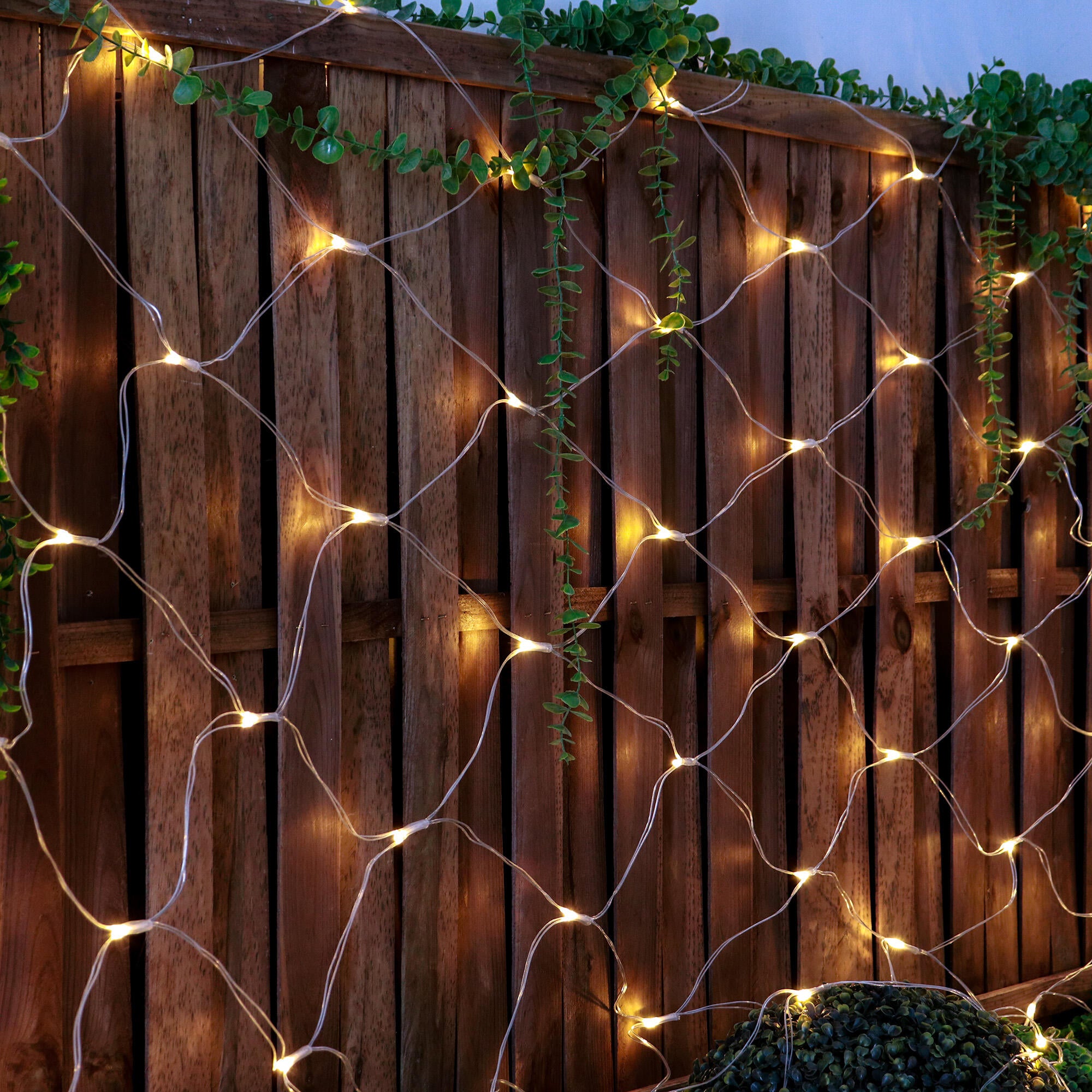 Guirnalda solar exterior LED blanco cálido con sensor crepuscular  Lirida IP65 8h. autonomía - 9