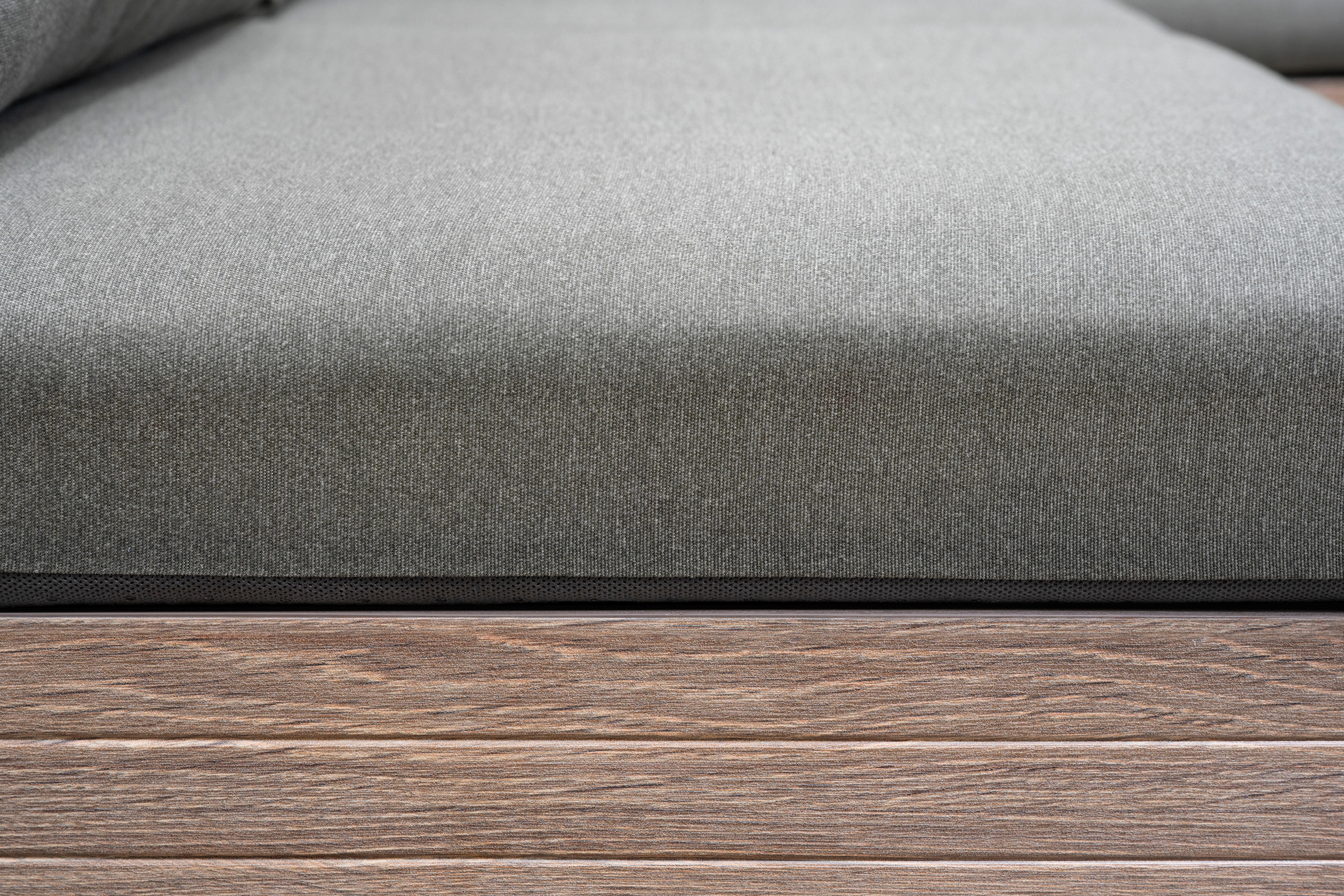 Módulo sofá individual em resina bege efeito madeira Keter Elements Signature - 24