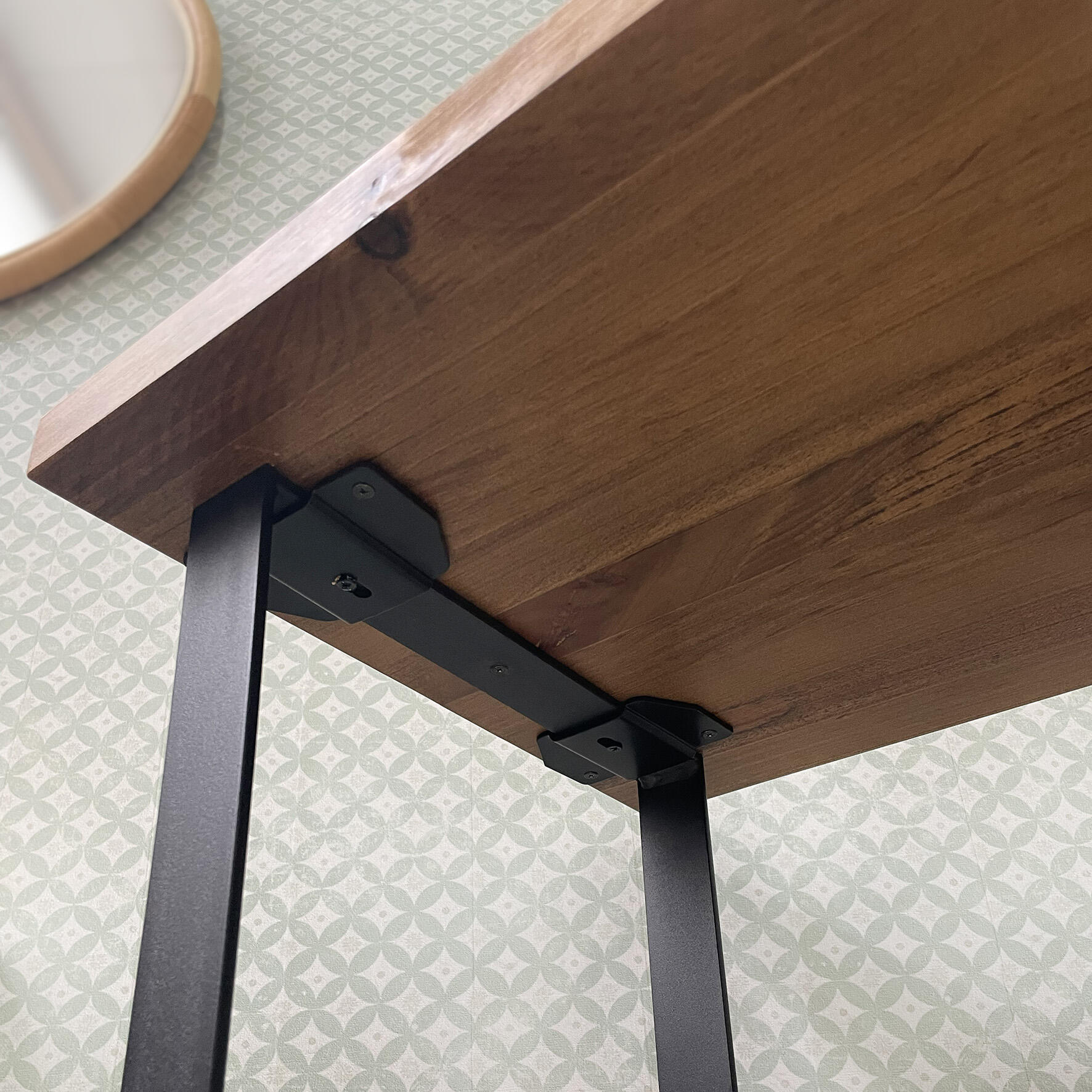 Refuerzo acero pata pletina 97x64 negro - 5