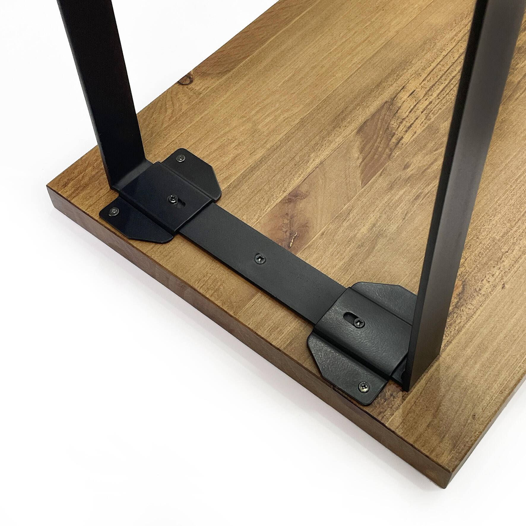 Refuerzo acero pata pletina 97x64 negro - 2